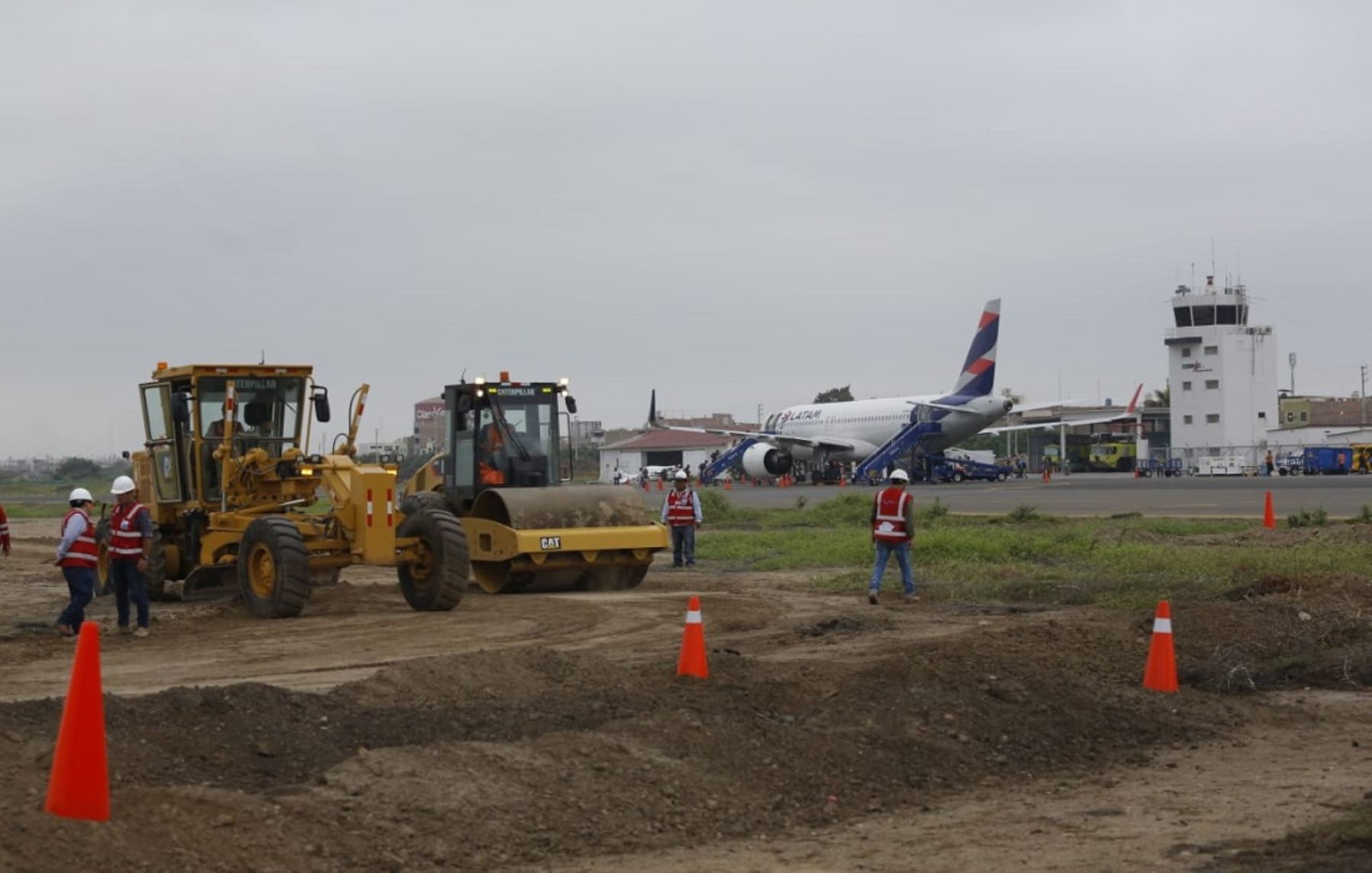Obras en el aeropuerto de Chiclayo.