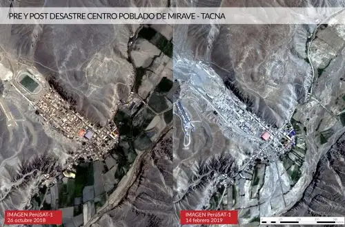 Vista del satélite Perú Sat de la localidad de Mirave. Foto: ANDINA/Difusión