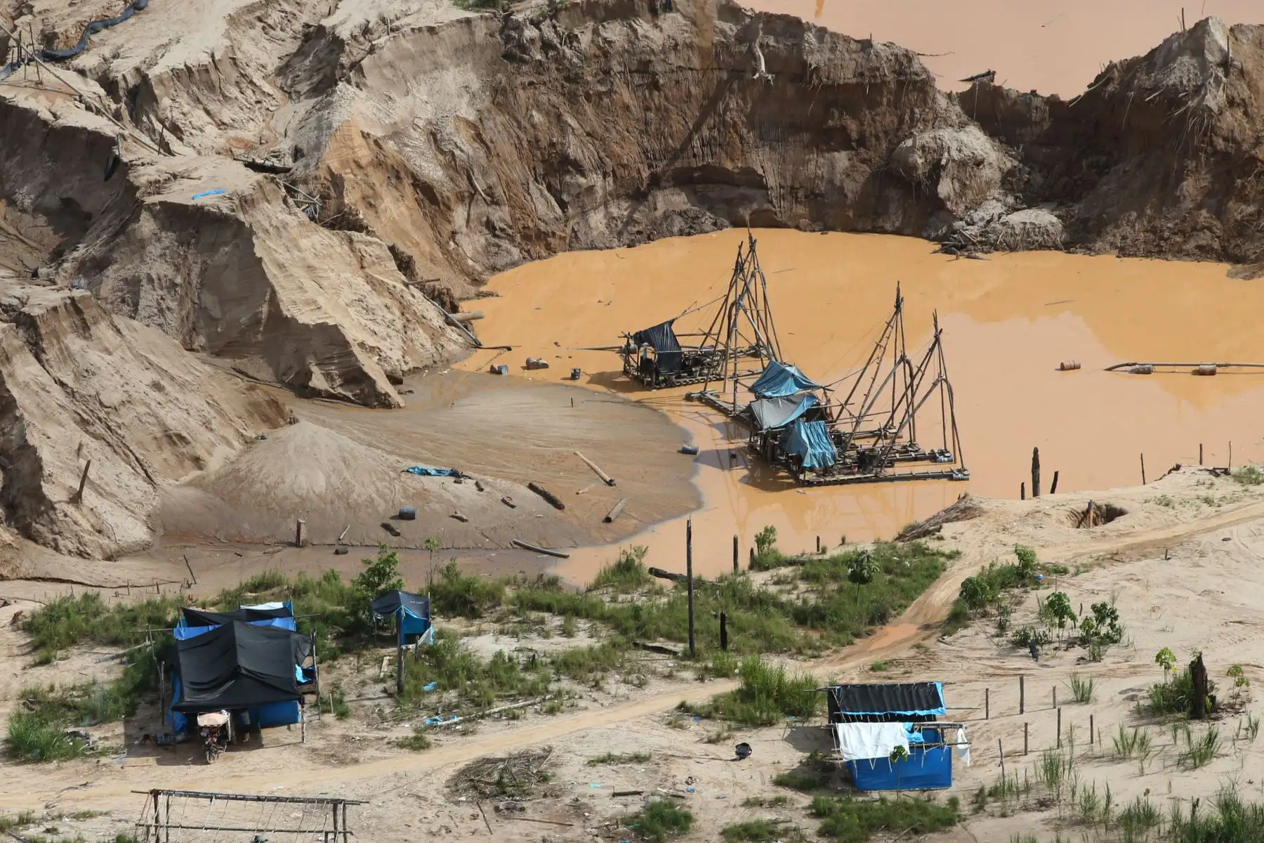 Minería ilegal. ANDINA/Jhony Laurente