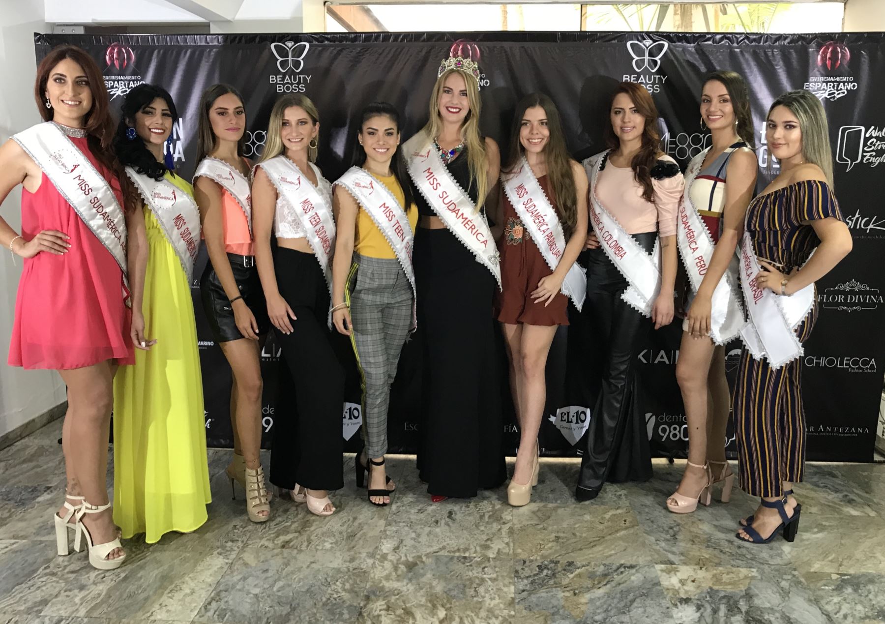 Representantes de Miss Sudamérica 2019 disputarán título este viernes en Lima.