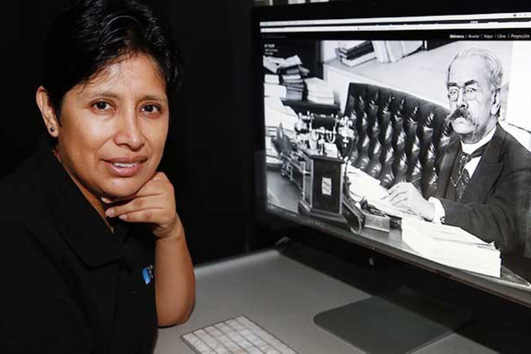Maribel Amanda Chamorro Rivera es especialista en conservación de material fotográfico y audiovisual de la BNP. Foto: El Peruano