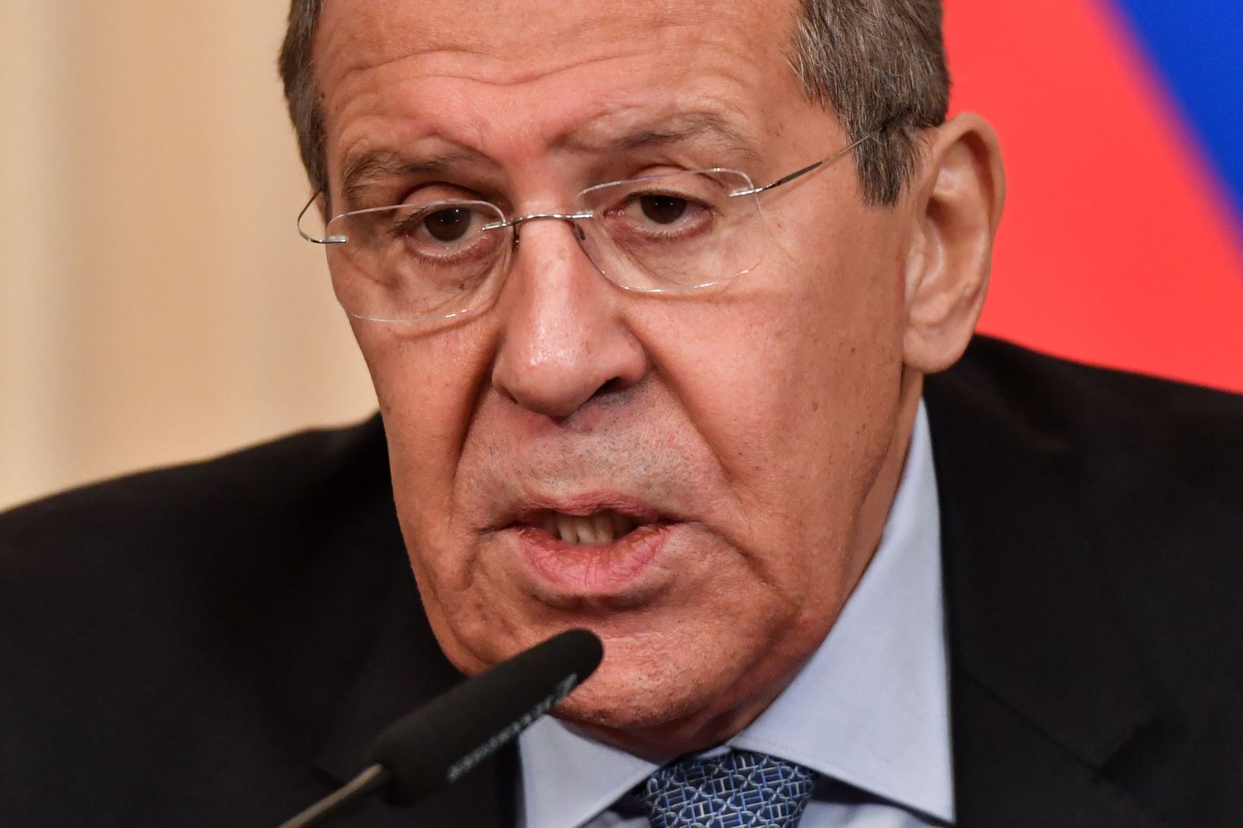 El Ministro de Asuntos Exteriores de Rusia, Sergei Lavrov. Foto: AFP