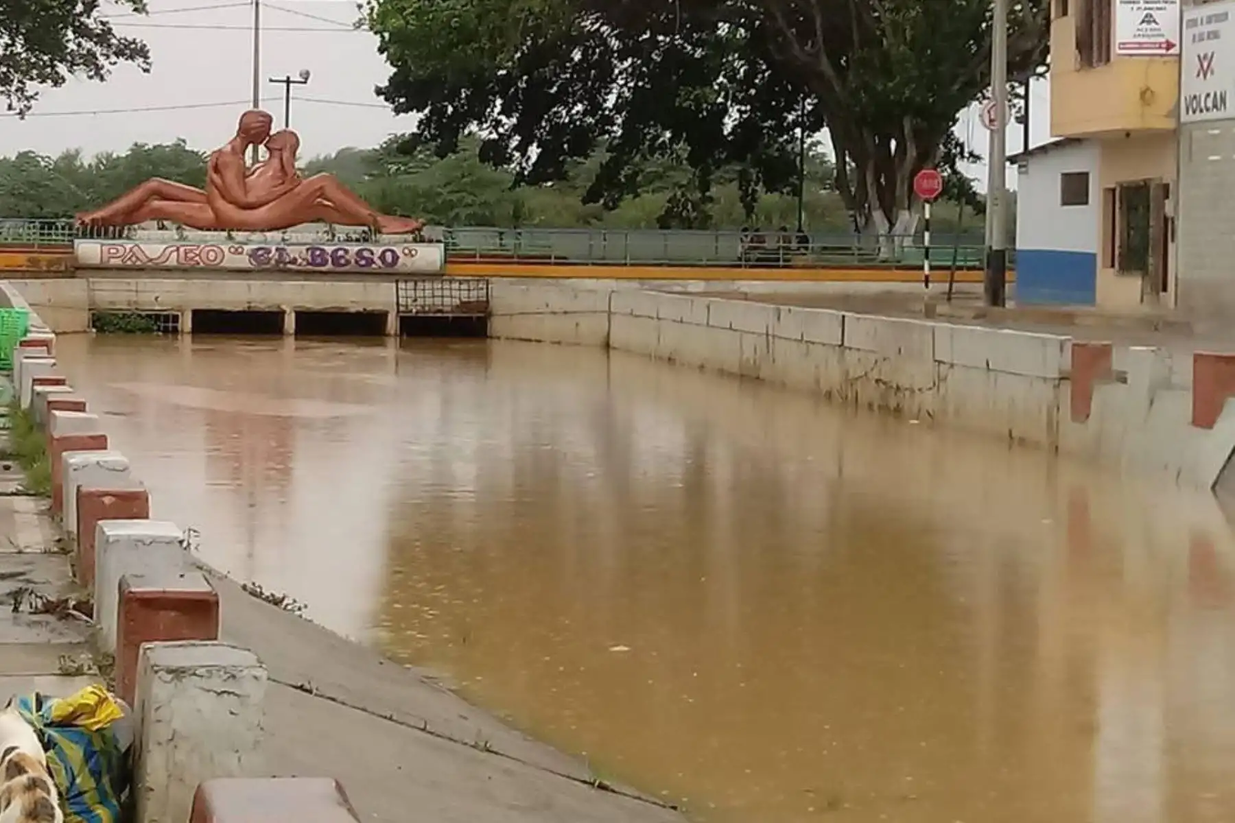 Ejército, PNP y Bomberos permanecen alertas ante desborde de río Tumbes. ANDINA