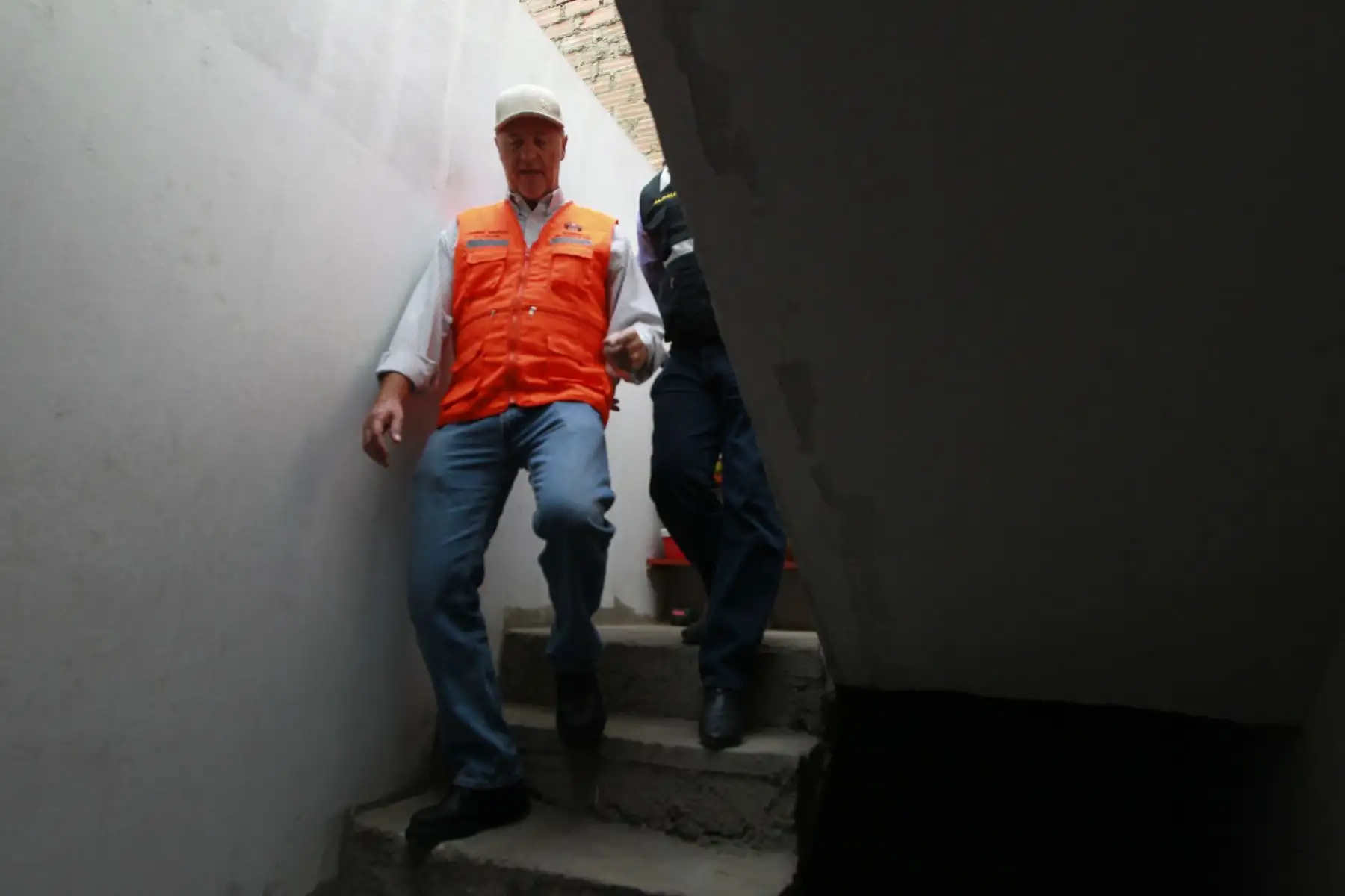 Alcalde de Lima , Jorge Muñoz supervisa simulacro de inundación en el Asentamiento Humano Nueva Alianza de Chaclacayo.