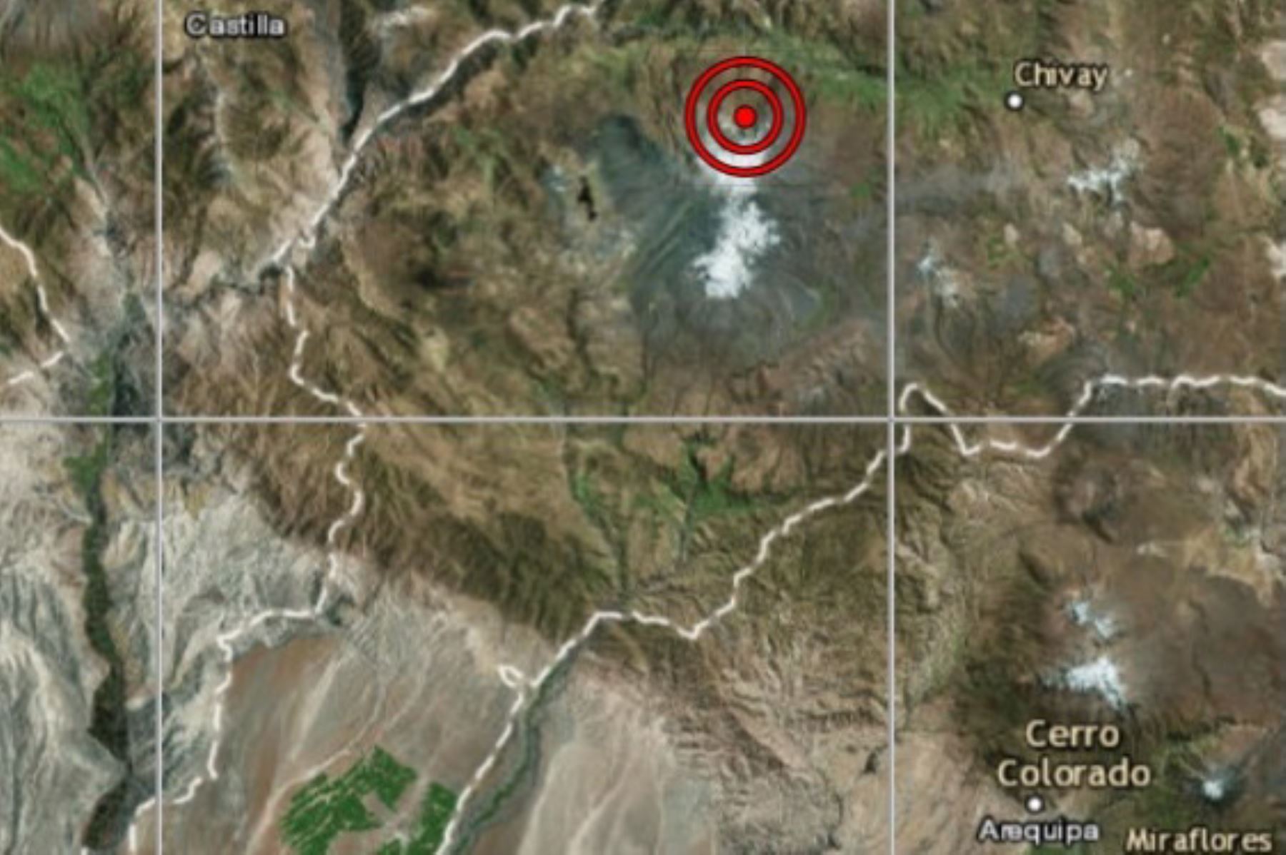 Un sismo de magnitud 3.5 se registró cerca de la medianoche en el centro poblado Pinchollo, provincia de Caylloma, en Arequipa. ANDINA/Difusión