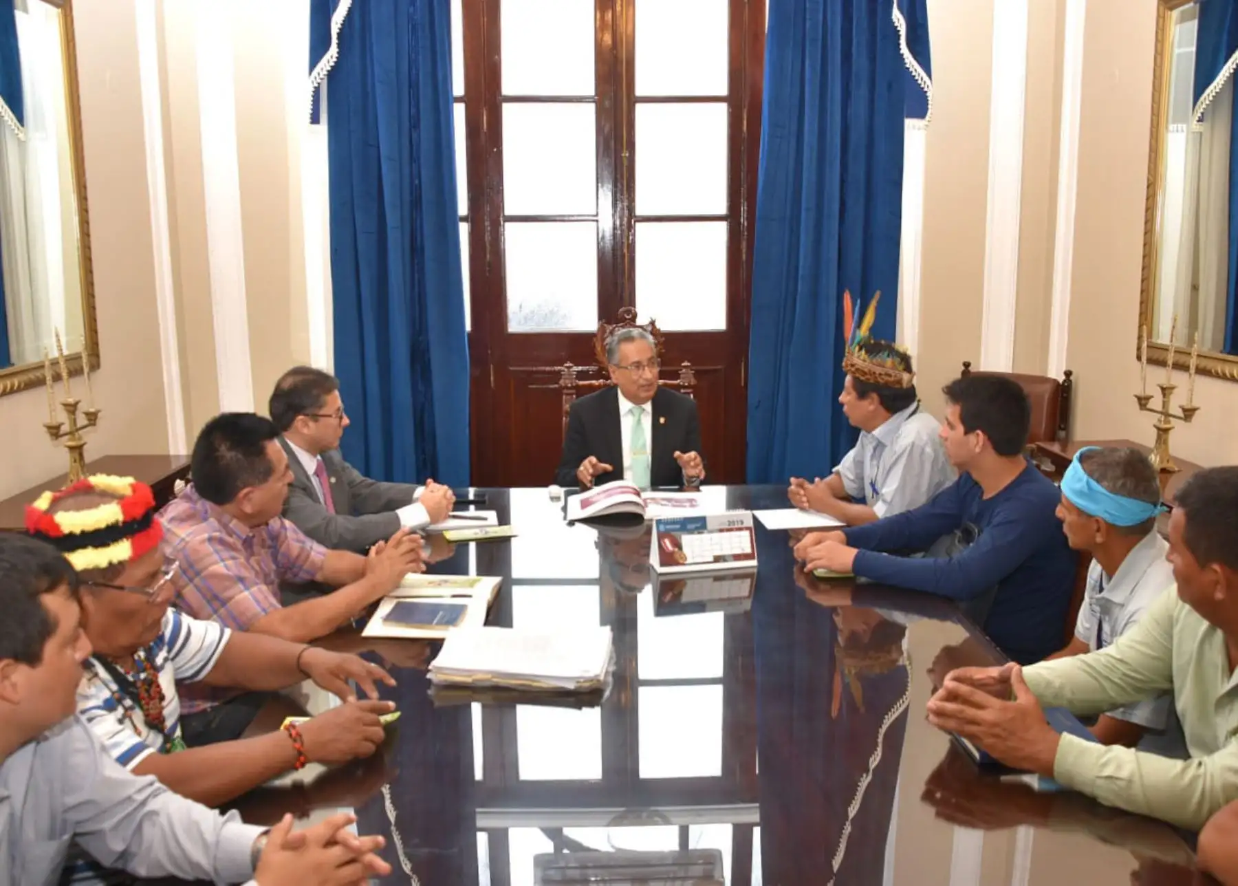 El presidente del Poder Judicial, José Luis Lecaros, comprometió el apoyo de esa institución para trabajar de manera coordinada con los pueblos originarios de la Amazonia,