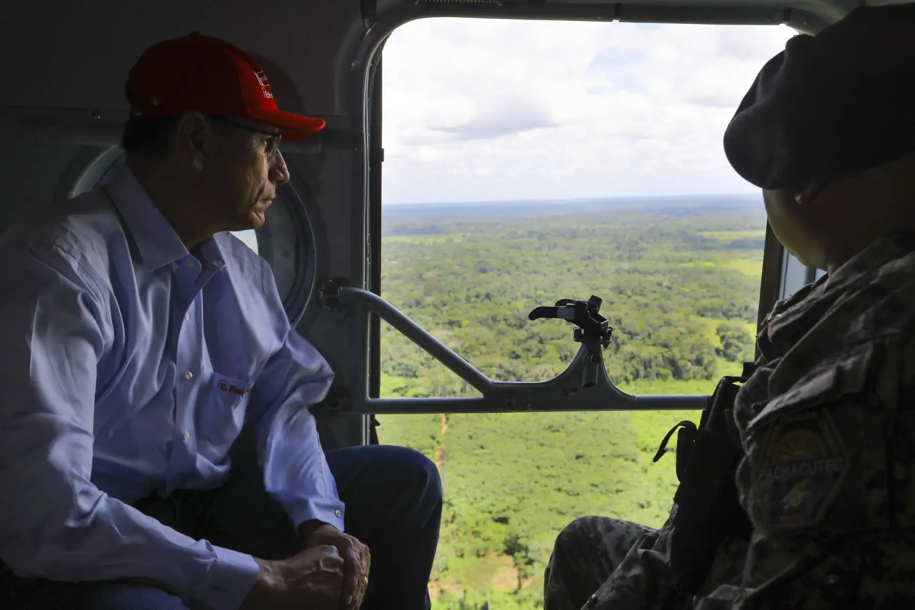 Presidente Vizcarra supervisò las acciones que se realizaron en la Operación Mercurio 2019 contra la minería ilegal en La Pampa, provincia de Tambopata (Madre de Dios).Foto: ANDINA/Prensa Presidencia