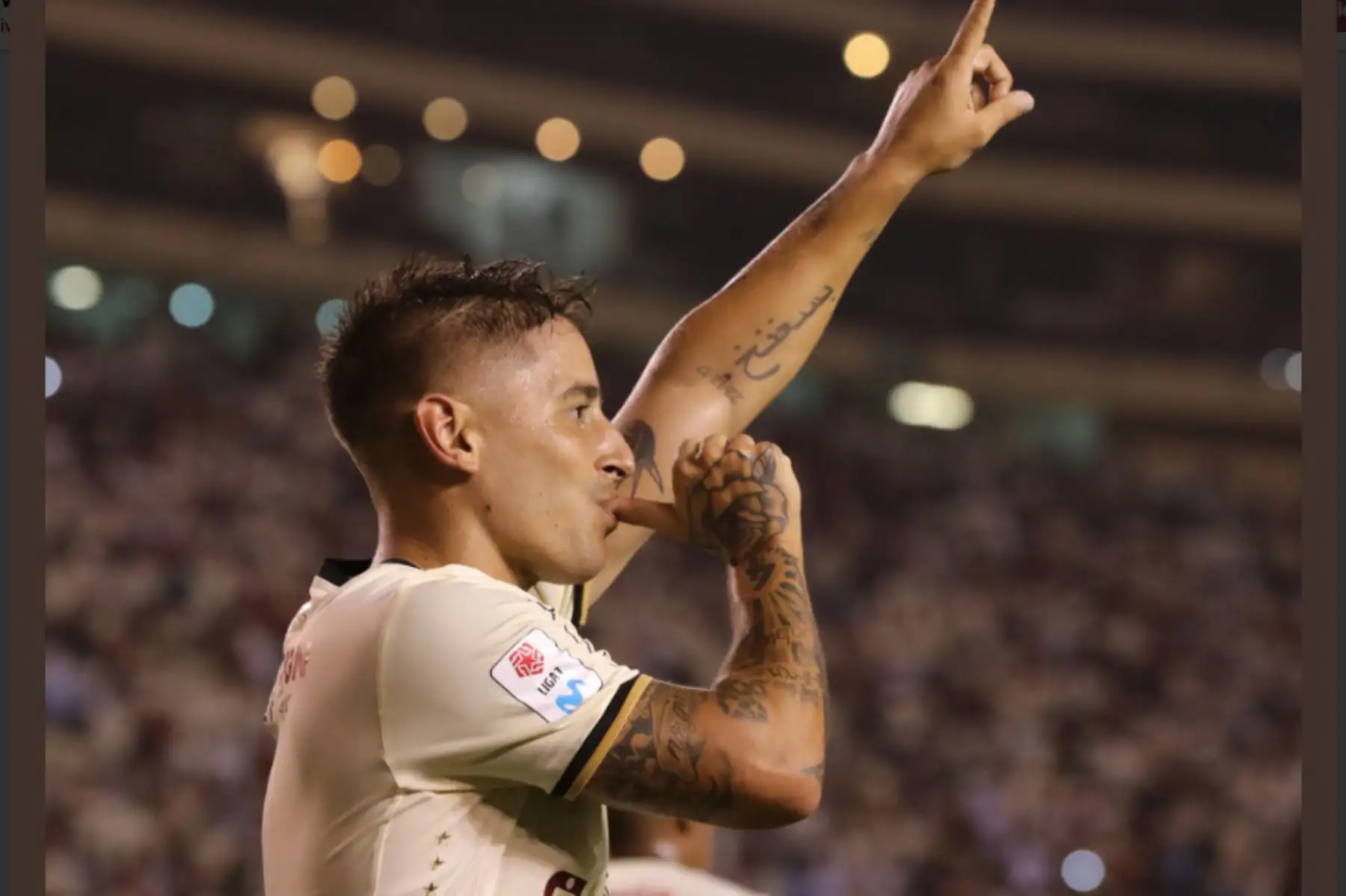 Universitario se impuso 3-1 a Pirata FC,en 
emotivo encuentro en estadio Monumental de Ate.Foto: ANDINA/Twitter Universitario