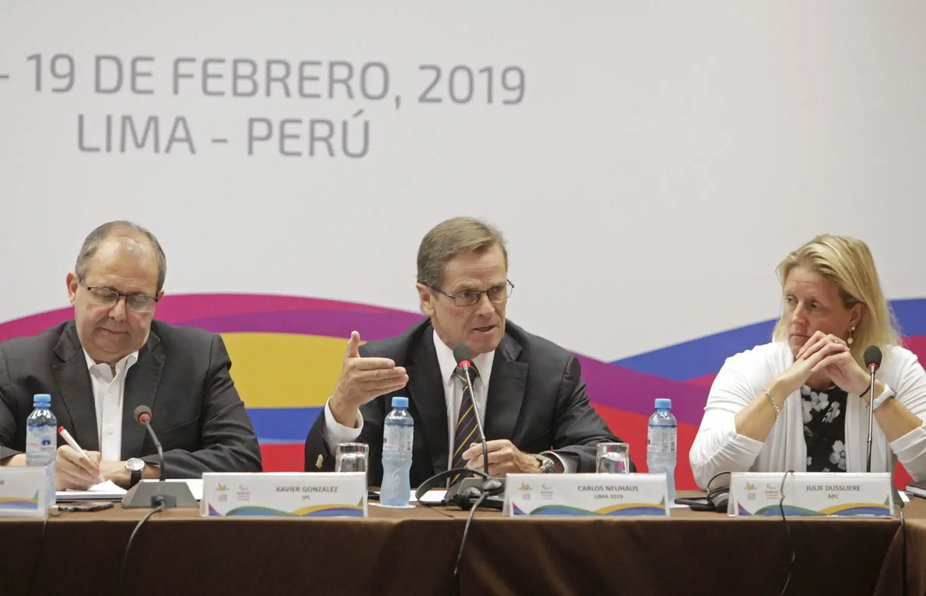 Carlos Neuhaus durante la 8° reunión de coordinación de los Juegos Parapanamericanos Lima 2019.  Foto: ANDINA/Difusión