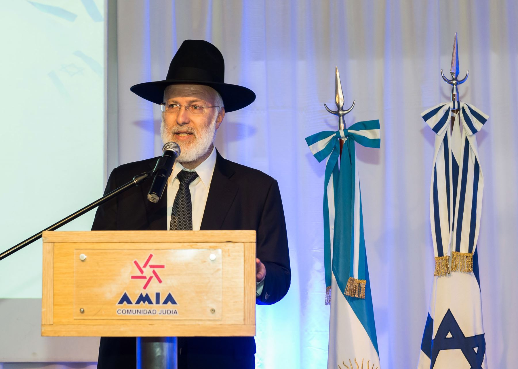 El rabino jefe de Argentina, Gabriel Davidovich. Foto: AFP
