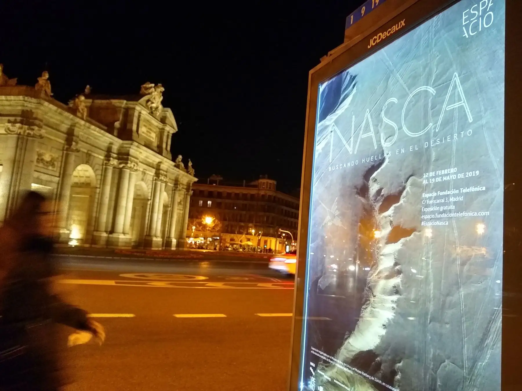 Puerta de Alcala, plaza de la Independencia. Paneles en Madrid (España) sobre el Perú, país invitado de honor a la Feria de Arte Contemporáneo (ARCO Madrid 2019). Foto: ANDINA/José Vadillo