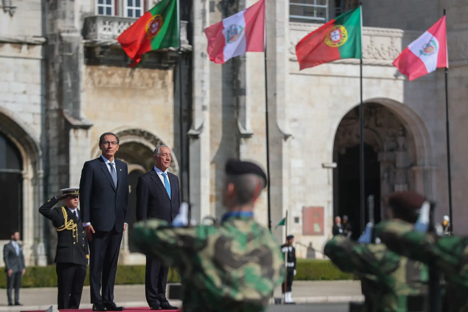 Presidente Martín Vizcarra realiza una Visita de Estado en Lisboa (Portugal) en la que sostuvo importantes reuniones con su par portugués, Marcelo Rebelo de Sousa; el primer ministro de ese país y con la Asamblea Nacional de Portugal. Foto: ANDINA/Presidencia