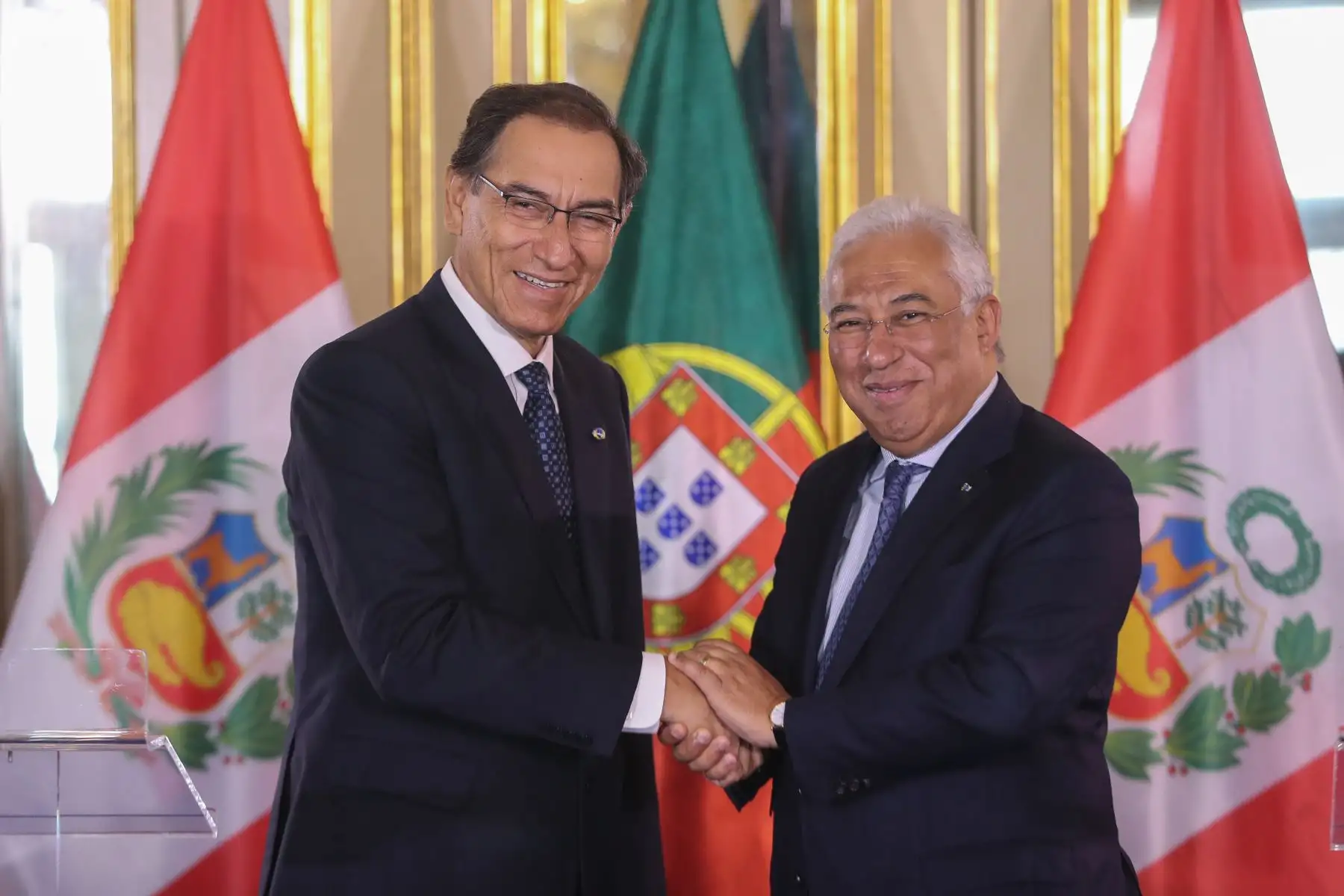 Presidente Martín Vizcarra realiza una Visita de Estado en Lisboa (Portugal) en la que sostuvo importantes reuniones con su par portugués, Marcelo Rebelo de Sousa; el primer ministro de ese país y con la Asamblea Nacional de Portugal. Foto: ANDINA/Presidencia