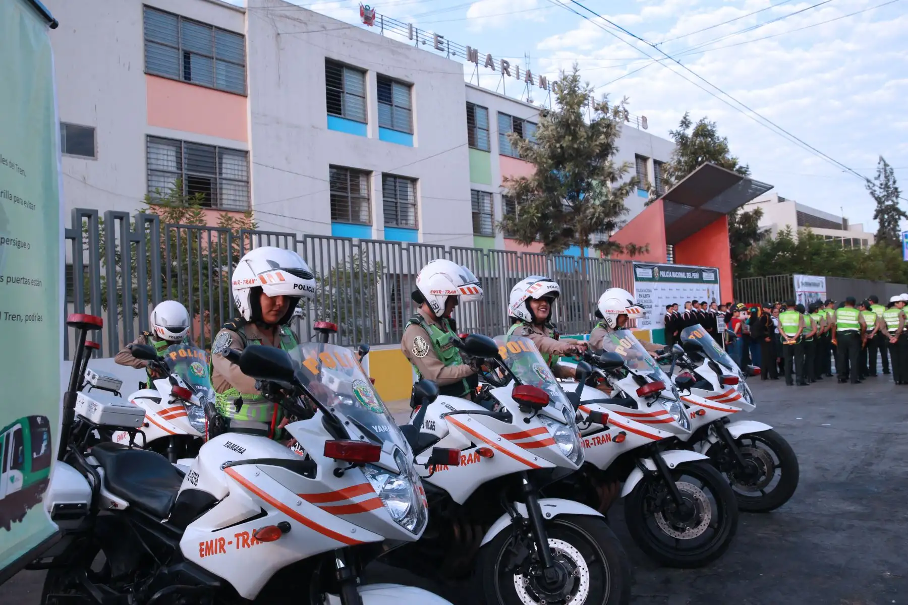 Plan de Operaciones Policiales “Escolar Seguro 2019”, el mismo que será ejecutado en todos los centros escolares del Perú, con la finalidad de garantizar la protección y seguridad a los estudiantes en este año académico. Foto: ANDINA/Norman Córdova