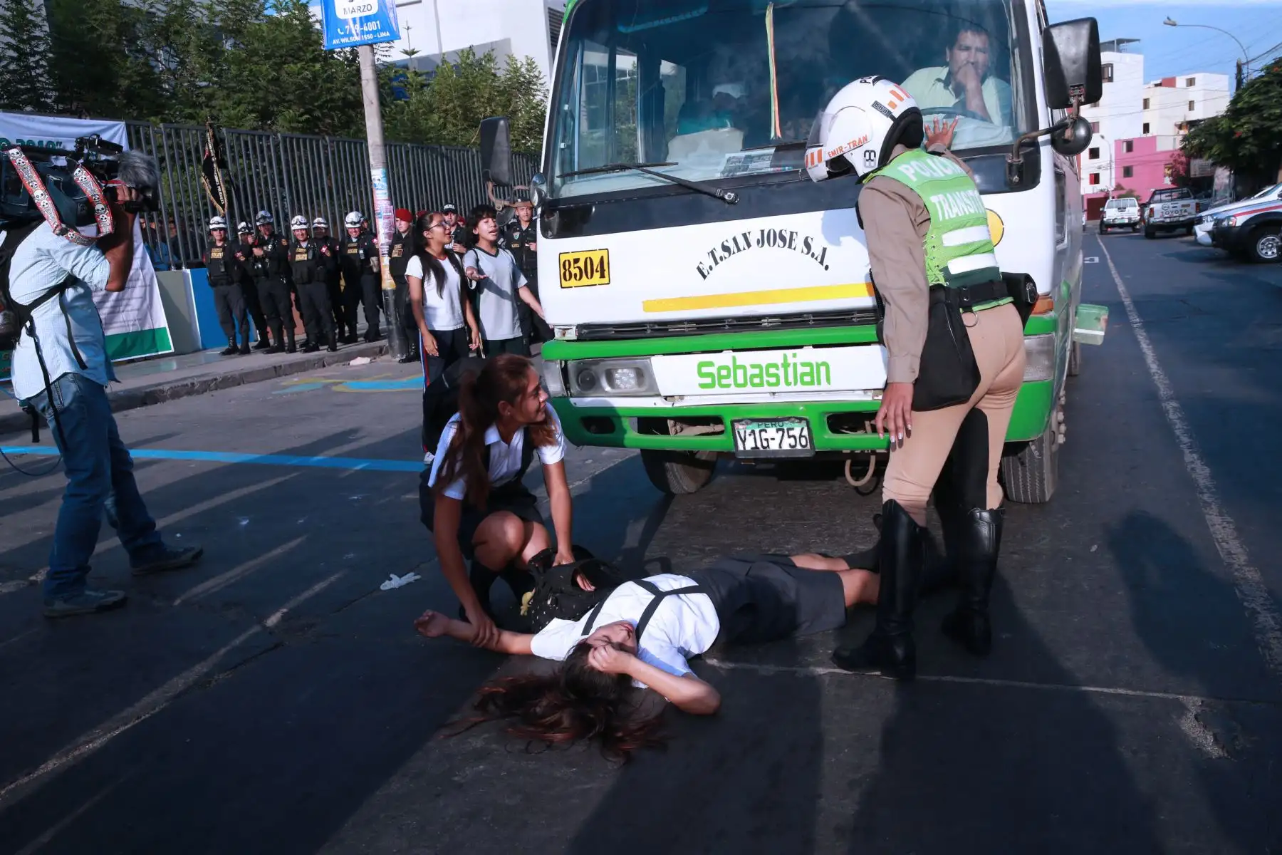 Plan de Operaciones Policiales “Escolar Seguro 2019”, el mismo que será ejecutado en todos los centros escolares del Perú, con la finalidad de garantizar la protección y seguridad a los estudiantes en este año académico. Foto: ANDINA/Norman Córdova