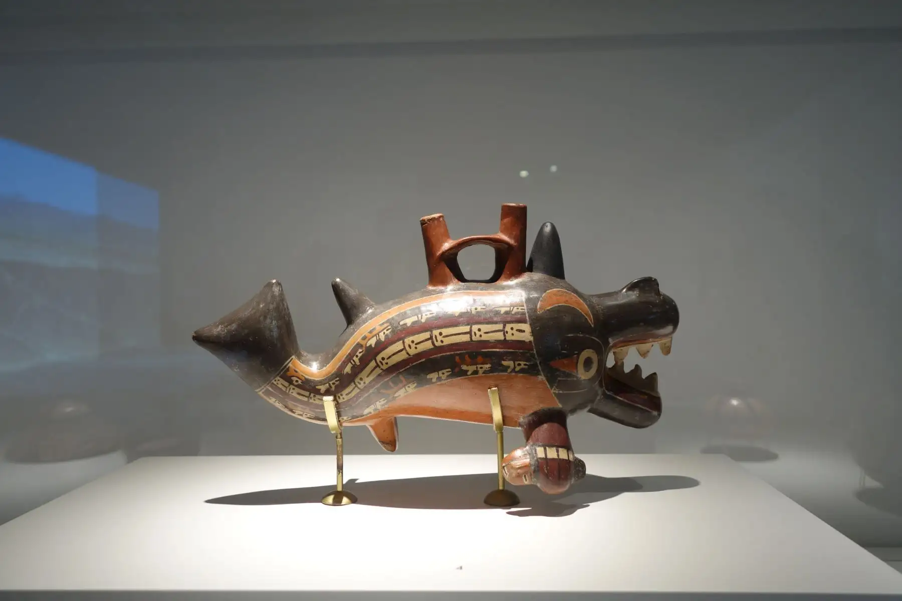 Exposición sobre la cultura Nasca, "Nasca. Buscando huellas en el desierto", que se desarrolla en Espacio Fundación Telefónica, en el Centro de Madrid, como parte de las actividades de #ARCOmadrid2019, donde el Perú es invitado de honor. Foto: ANDINA/José Vadillo Vila @vadillovila