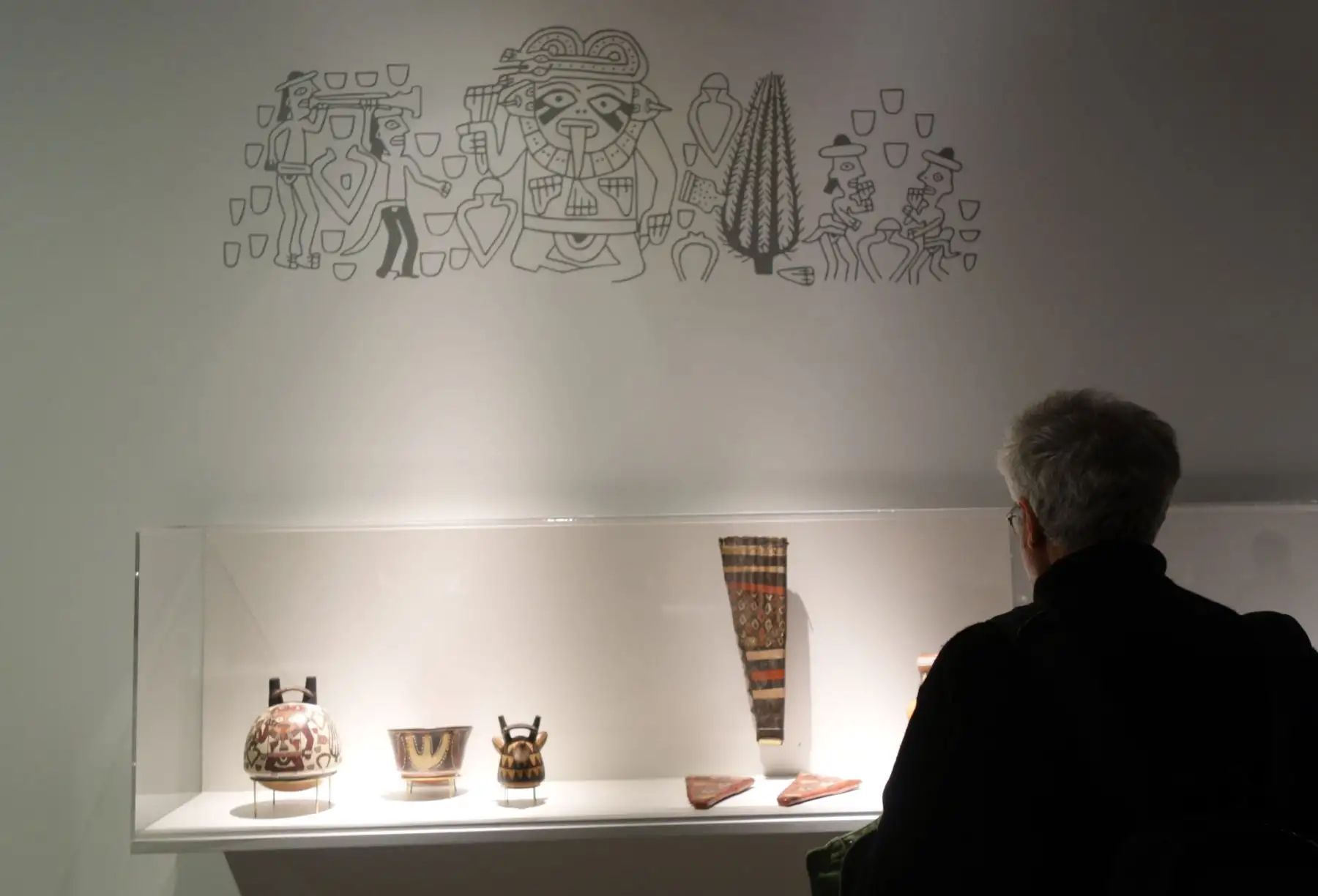 Exposición sobre la cultura Nasca, "Nasca. Buscando huellas en el desierto", que se desarrolla en Espacio Fundación Telefónica, en el Centro de Madrid, como parte de las actividades de #ARCOmadrid2019, donde el Perú es invitado de honor. Foto: ANDINA/José Vadillo Vila @vadillovila