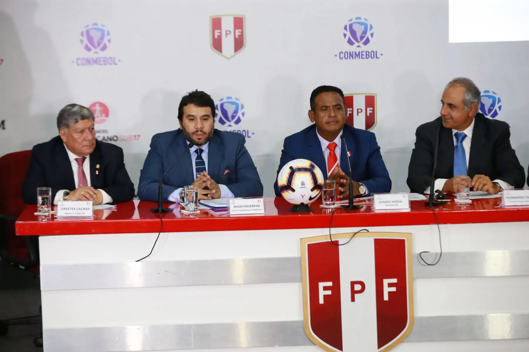 Sorteo del Campeonato Sudamericano Sub 17 -Perú 2019 .Foto: ANDINA/Norman Córdova