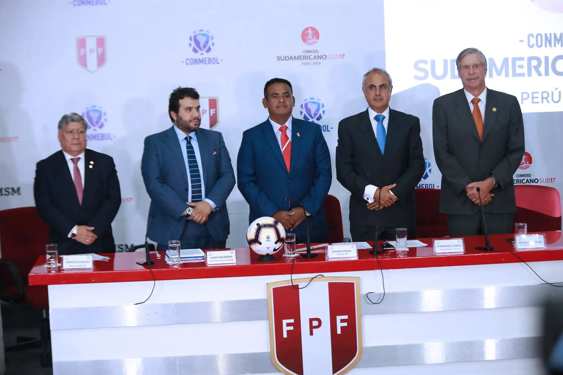 Sorteo del Campeonato Sudamericano Sub 17 -Perú 2019 .Foto: ANDINA/Norman Córdova