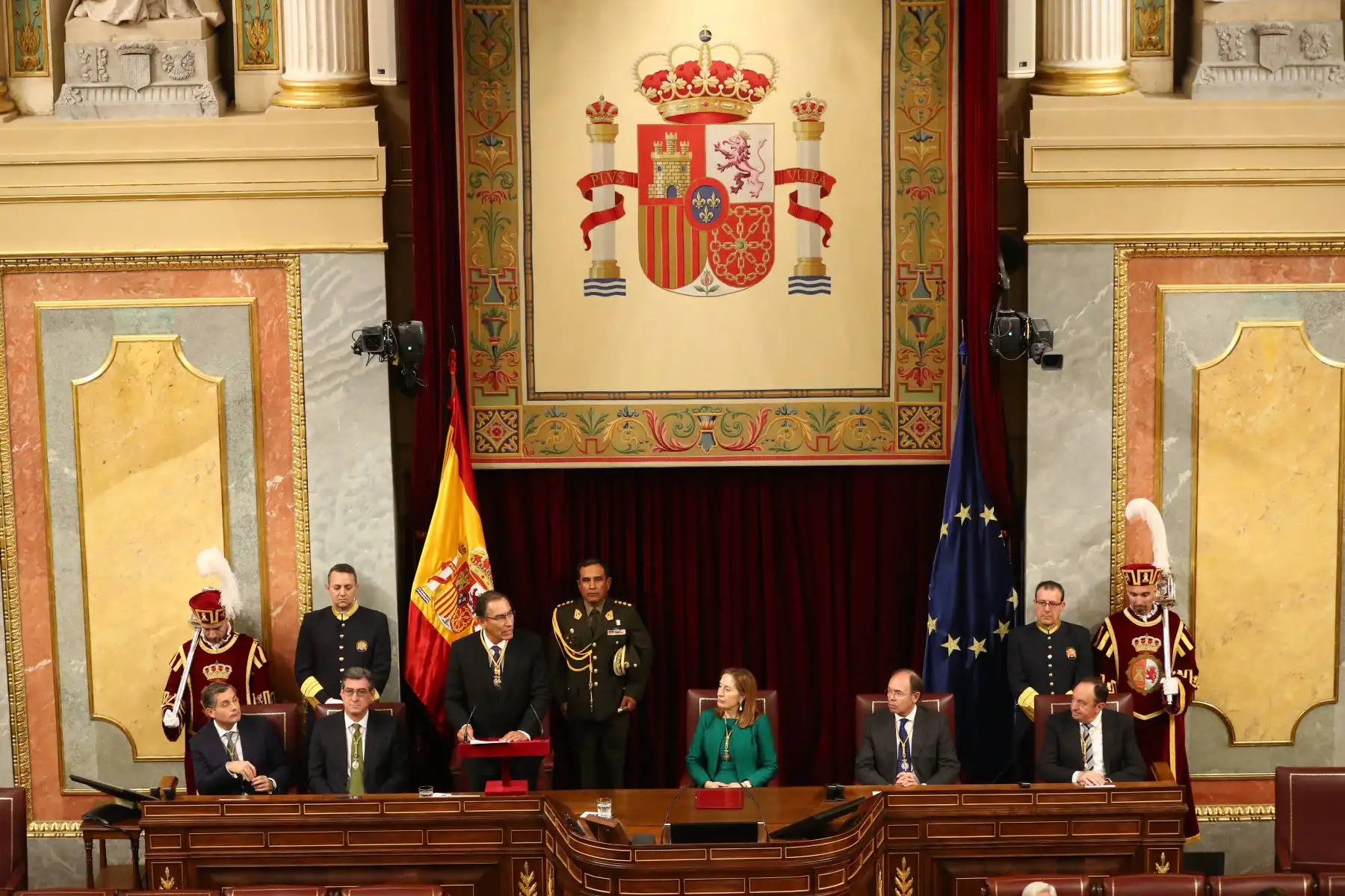 Presidente Vizcarra visita el Parlamento español. Foto: ANDINA/Prensa Presidencia