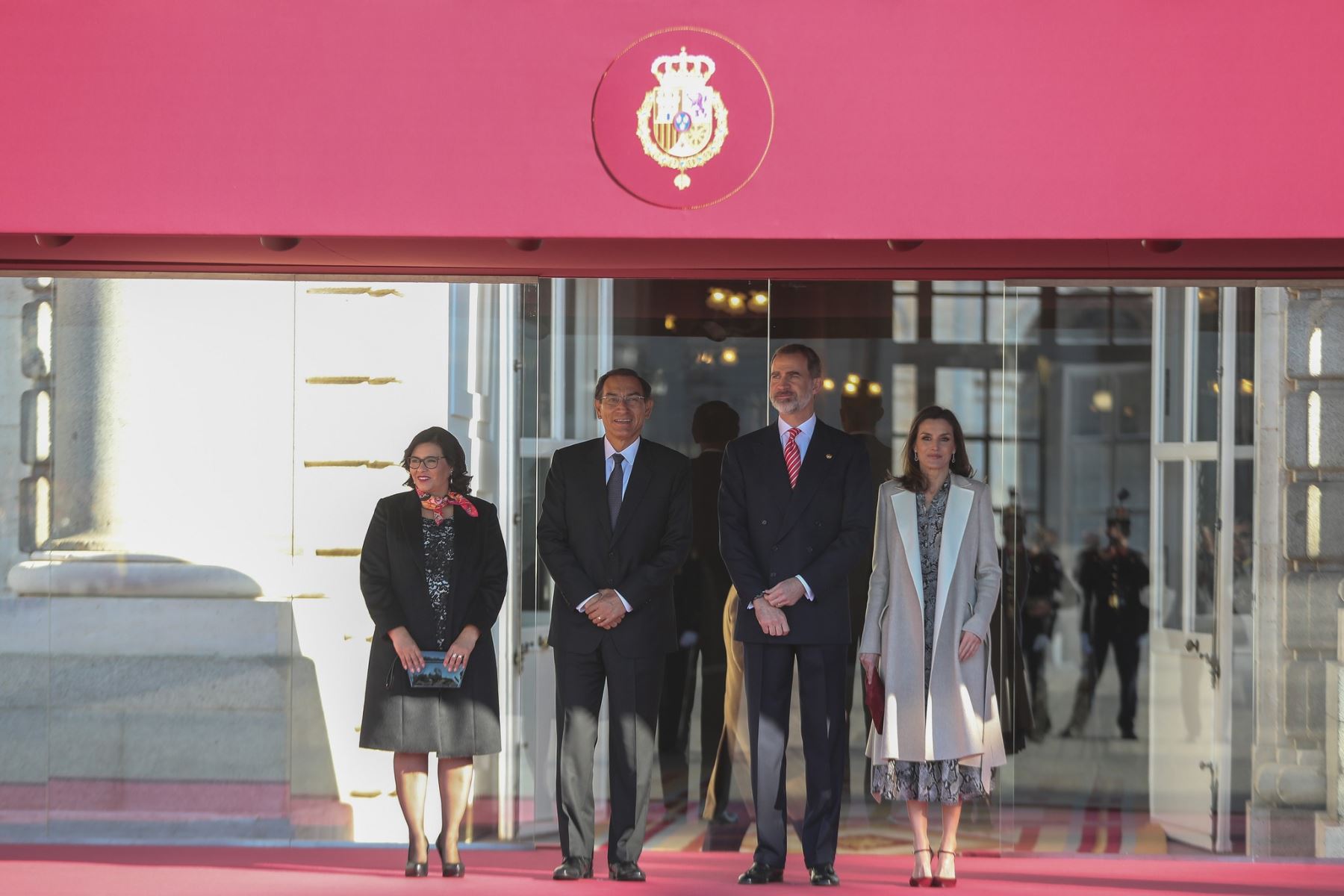 Spanish King welcomes Peruvian President in Madrid