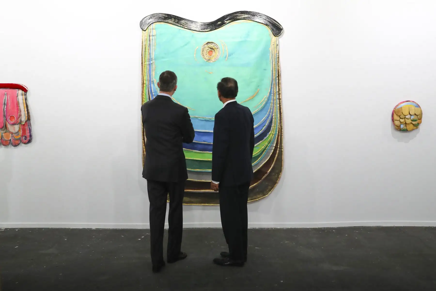 Presidente Martín Vizcarra en Visita de Estado a España. El jefe de Estado peruano también participó en la inauguración de la Feria de Arte Contemporáneo de Madrid, ARCOMadrid 2019, junto al Rey de España Felipe VI, que en su 38° edición tiene como invitado especial al Perú, a través del programa “Perú en ARCO”. Foto: ANDINA/Prensa Presidencia