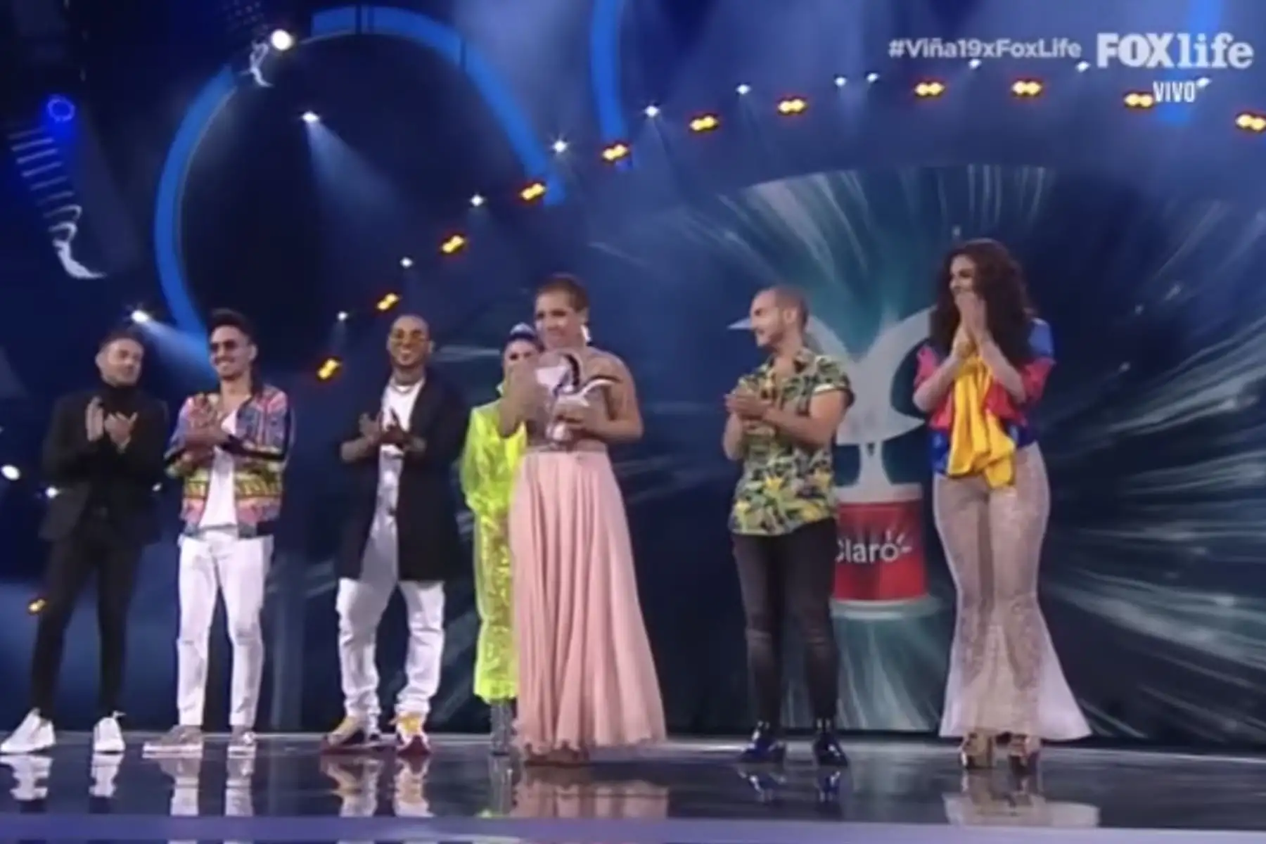 Cantante Susan Ochoa gana Gaviota de Plata en Viña del Mar.Foto: Captura TV