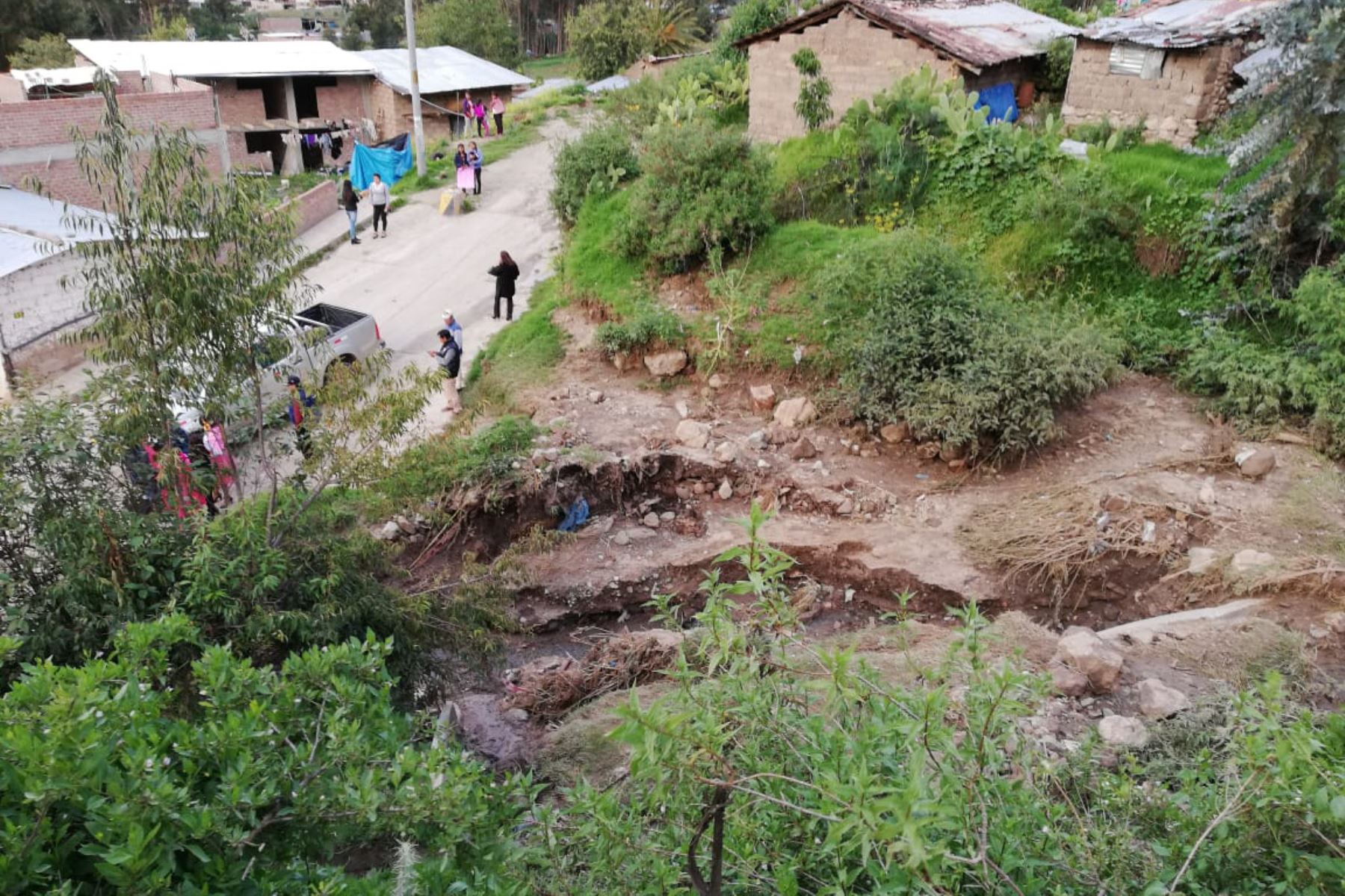 Evacúan a familias afectadas por derrumbe en Huaccana, Apurímac. ANDINA/Archivo