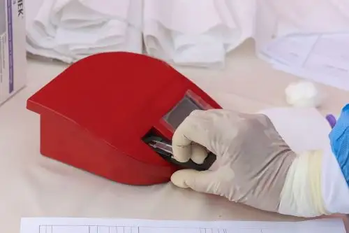 Hemoglobinómetro portátil.