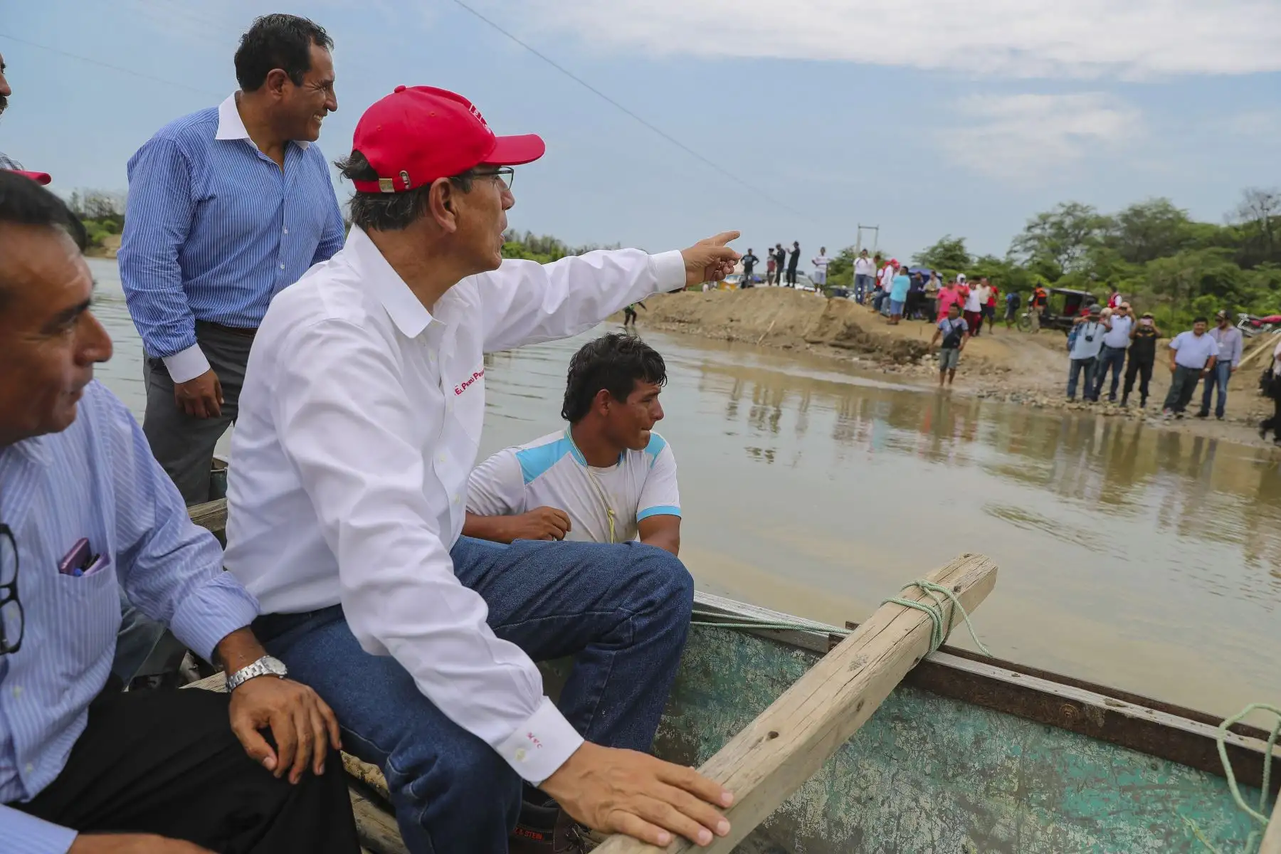 Presidente Vizcarra inspecciona zona afectada por desbordes y lluvias en Chulucanas (Piura). Foto: ANDINA/Prensa Presidencia