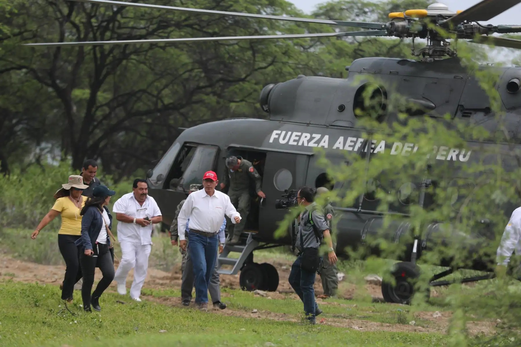 Presidente Vizcarra inspecciona zona afectada por desbordes y lluvias en Chulucanas (Piura). Foto: ANDINA/Prensa Presidencia