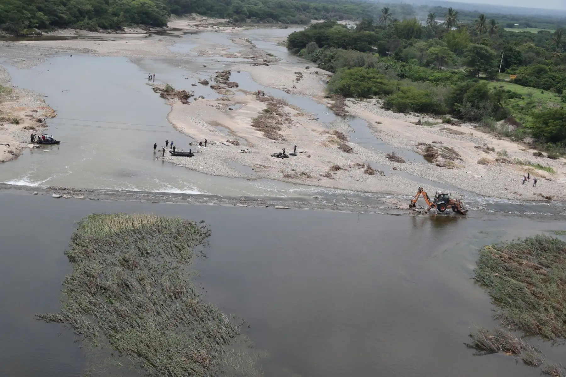 Presidente Vizcarra inspecciona zona afectada por desbordes y lluvias en Chulucanas (Piura). Foto: ANDINA/Prensa Presidencia