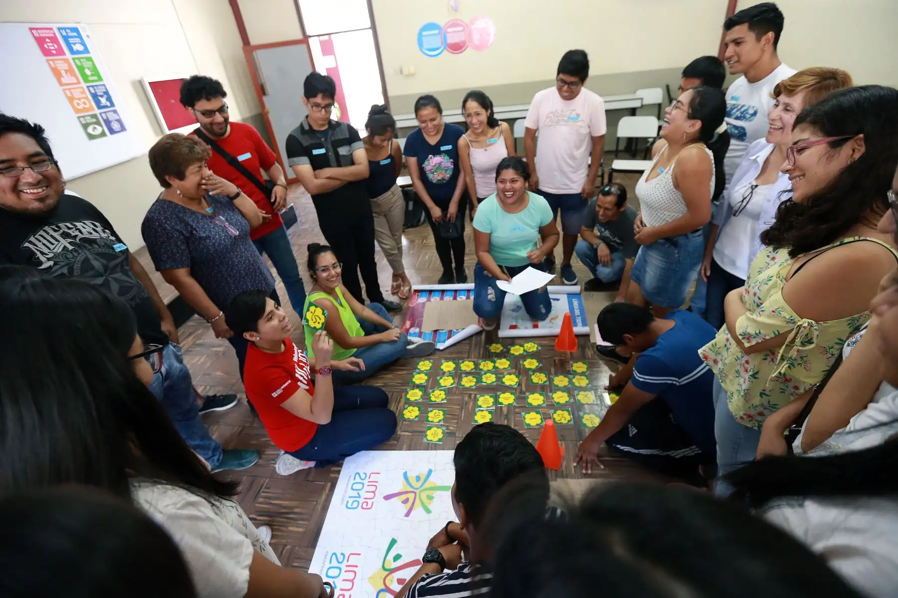 Capacitación del programa de voluntariado de Lima 2019, en la Universidad Nacional Mayor de San Marcos. Foto: ANDINA/Norman Córdova