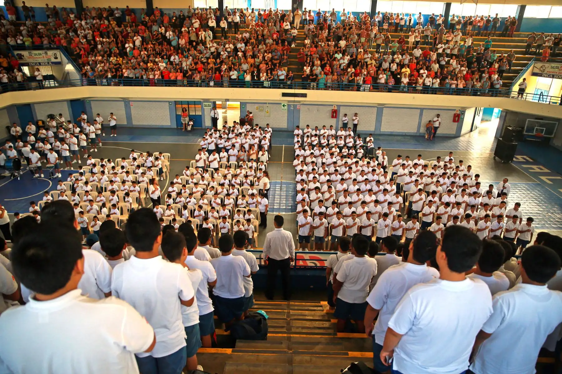 Miles de escolares de colegios privados de todo el país inician hoy el año escolar 2019, una semana antes de las instituciones educativas públicas. Foto: ANDINA/Vidal Tarqui