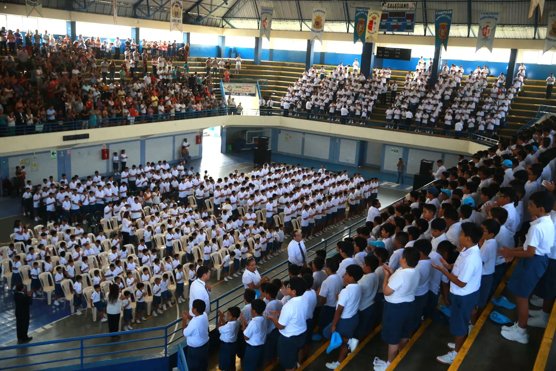 Miles de escolares de colegios privados de todo el país inician hoy el año escolar 2019, una semana antes de las instituciones educativas públicas. Foto: ANDINA/Vidal Tarqui