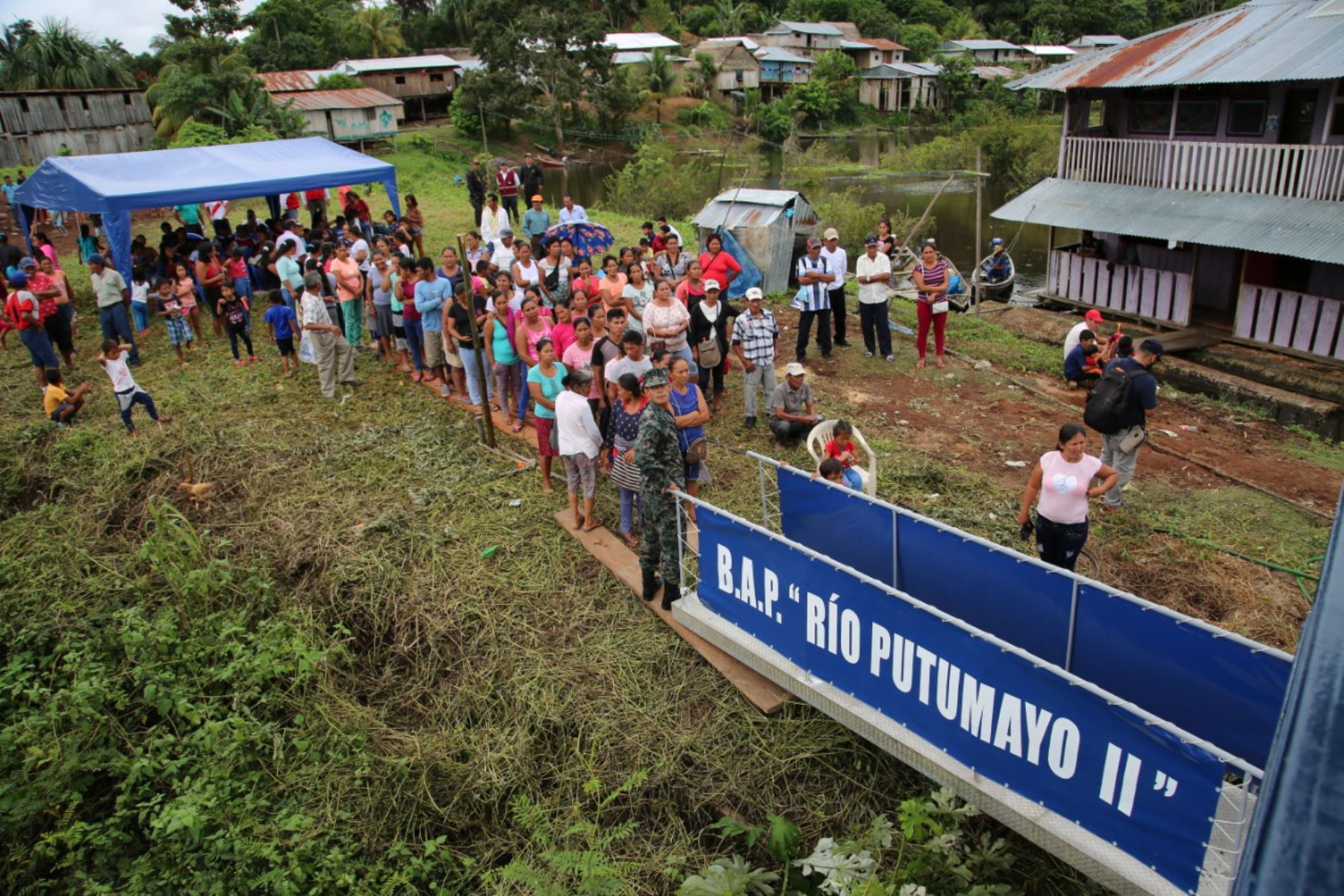 La PIAS Putumayo II brindó más de mil atenciones a bordo en la comunidad de Huanta, distrito de Pebas, en la región Loreto.