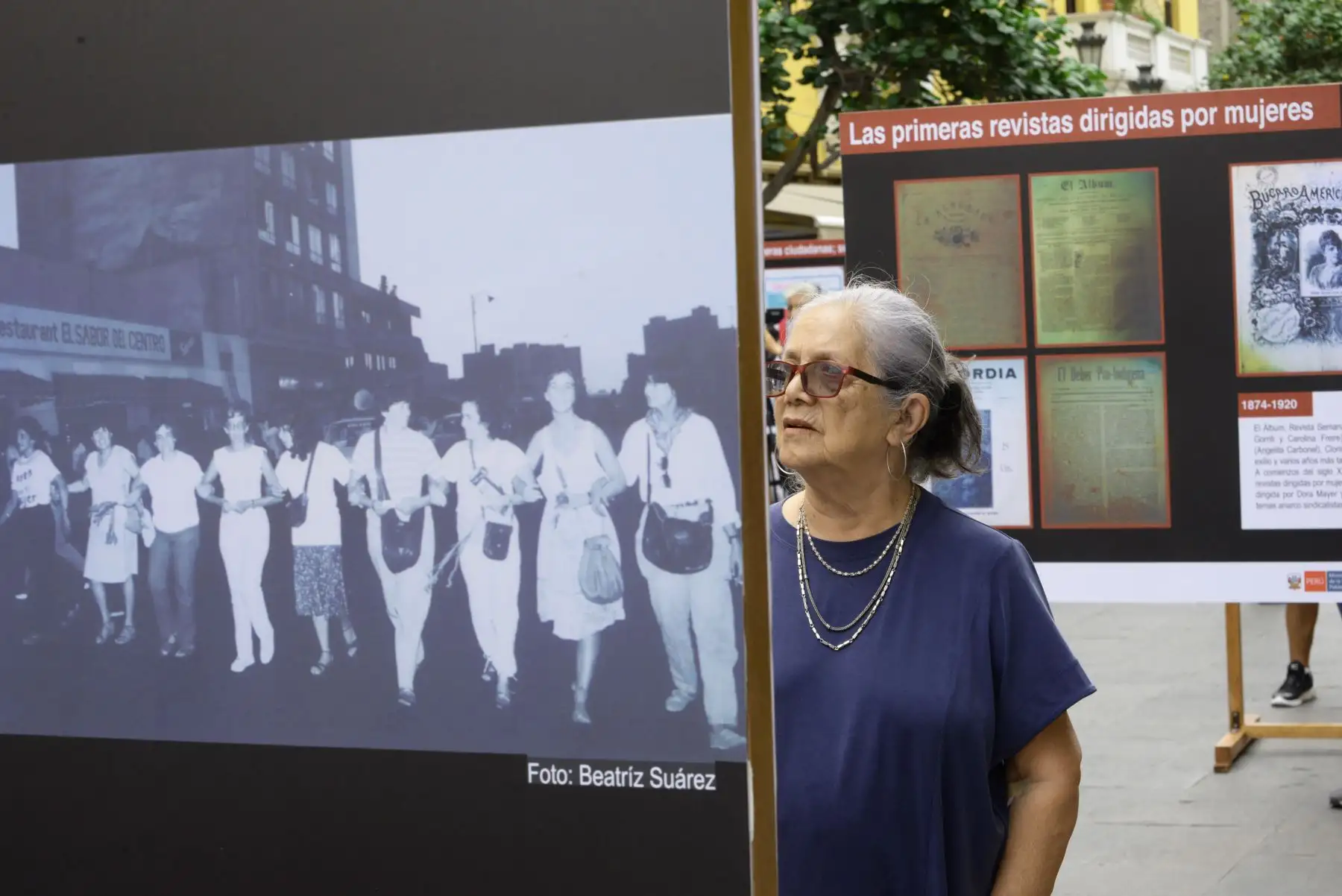 Muestra Fotográfica "Las Primeras : Mujeres al Encuentro de la Historia".,en el Centro Histórico de Lima. Foto: ANDINA/MIMP