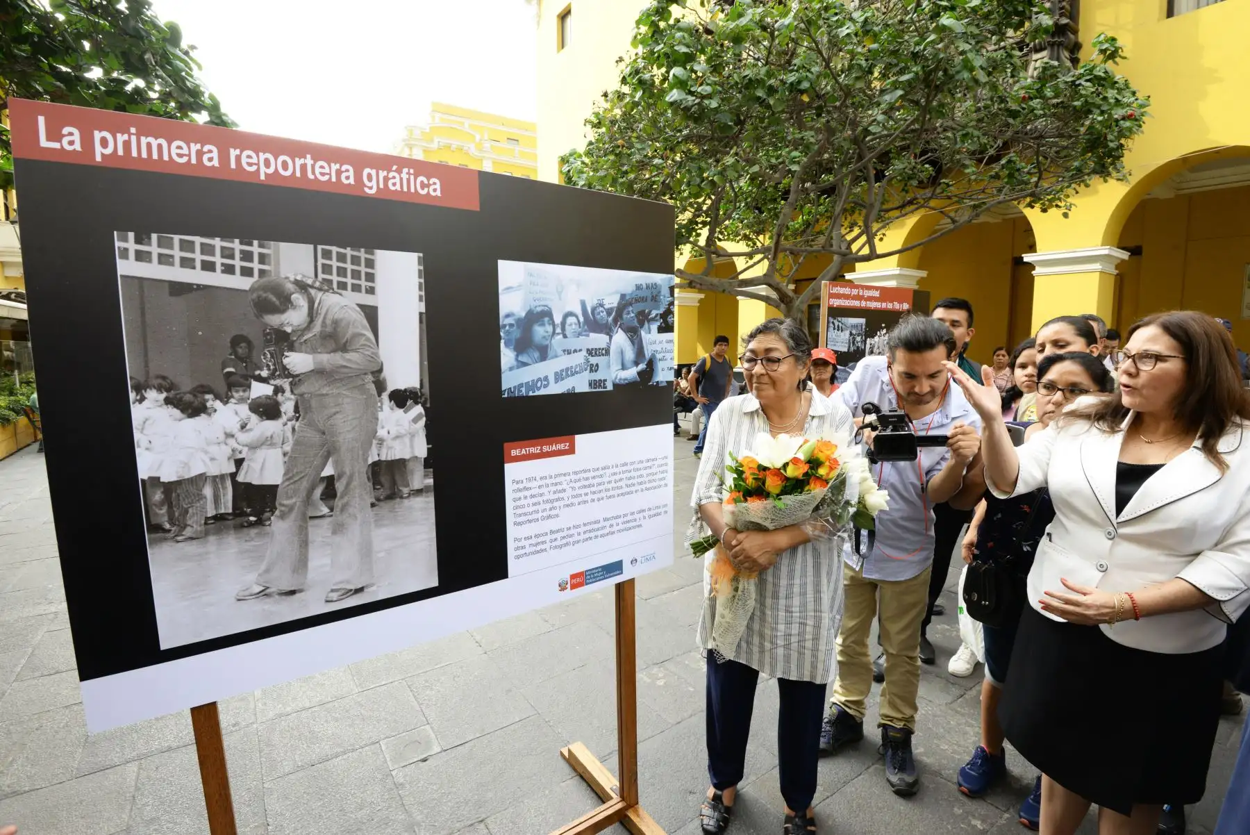 Muestra Fotográfica "Las Primeras : Mujeres al Encuentro de la Historia".,en el Centro Histórico de Lima. Foto: ANDINA/MIMP