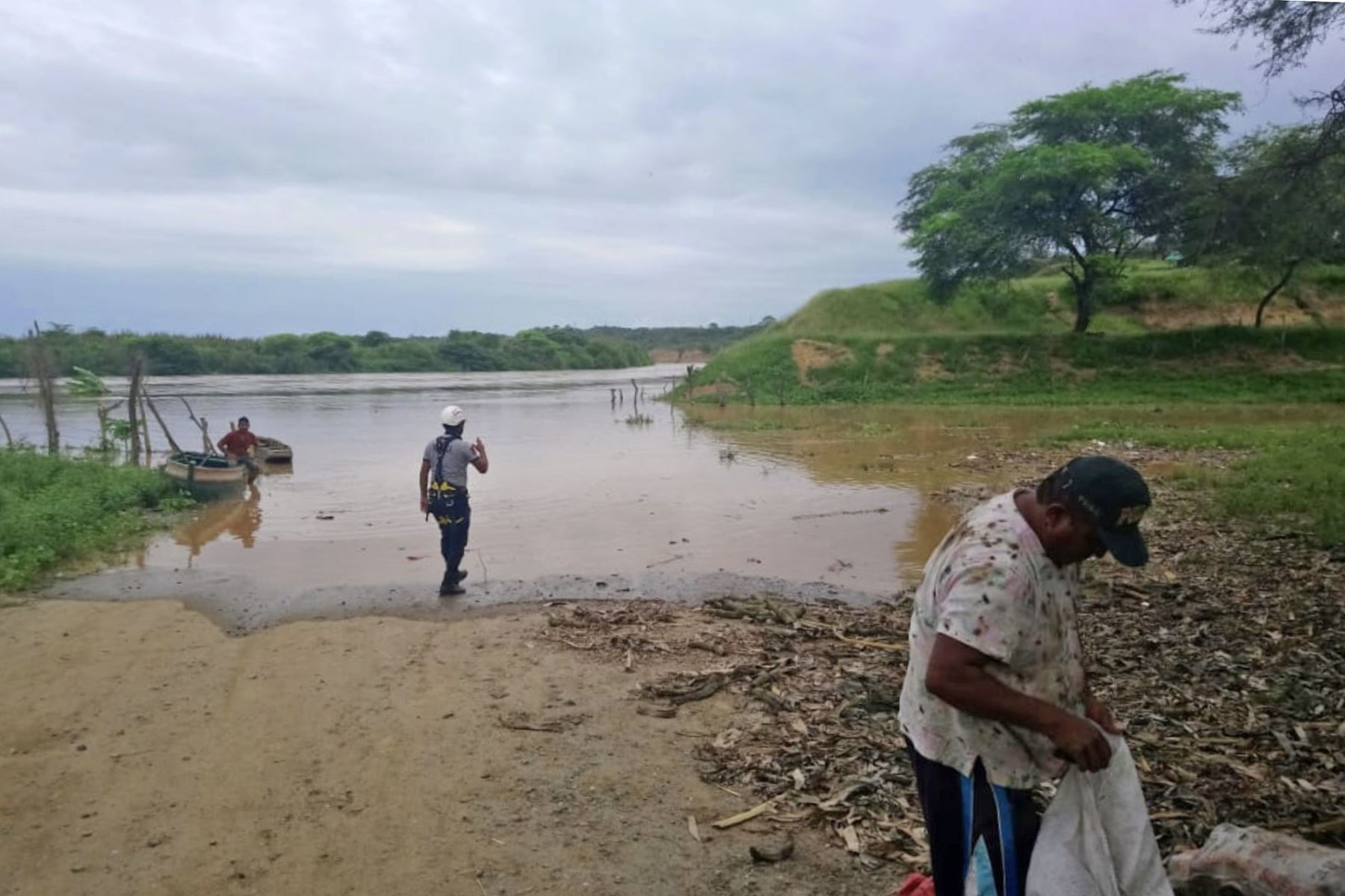 Incremento del caudal del río Tumbes afectaría a las zonas bajas de la ciudad, en especial a las áreas agrícolas. Foto: ANDINA