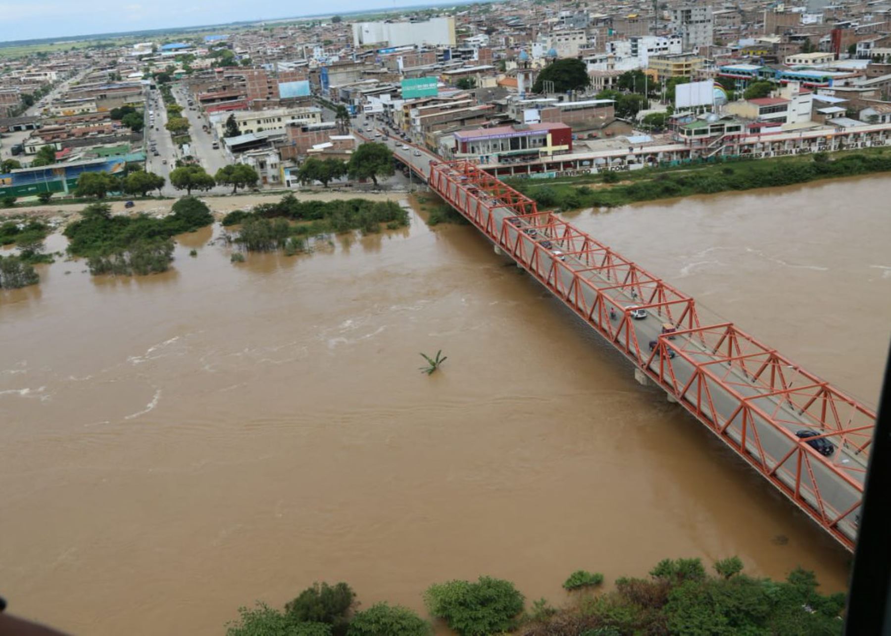 El río Tumbes se encuentra en alerta roja por incremento de caudal. ANDINA/Difusión