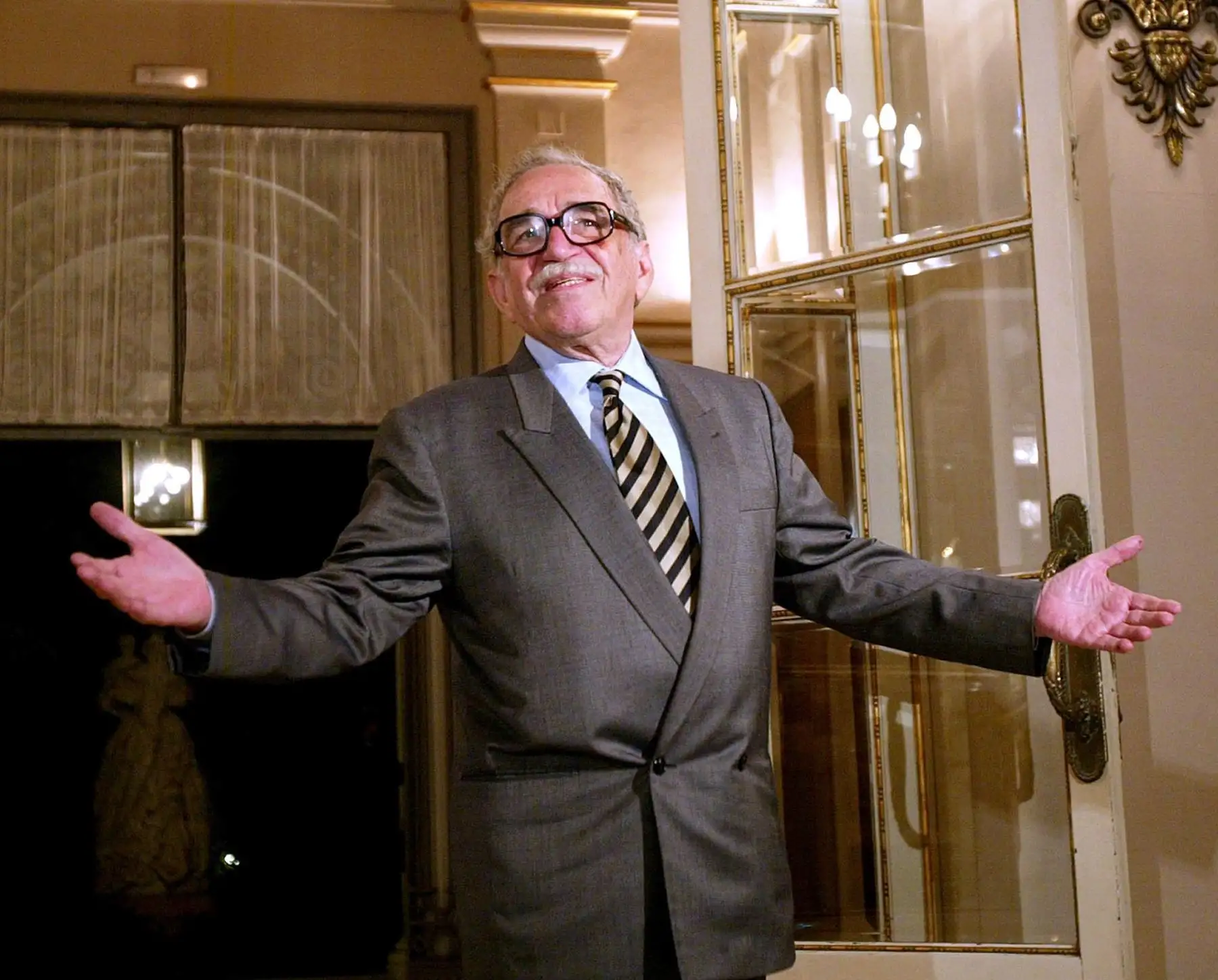 Gabriel García Márquez, escritor colombiano y Premio Nobel de Literatura,Barcelona el 28 de abril de 2005.Foto: AFP