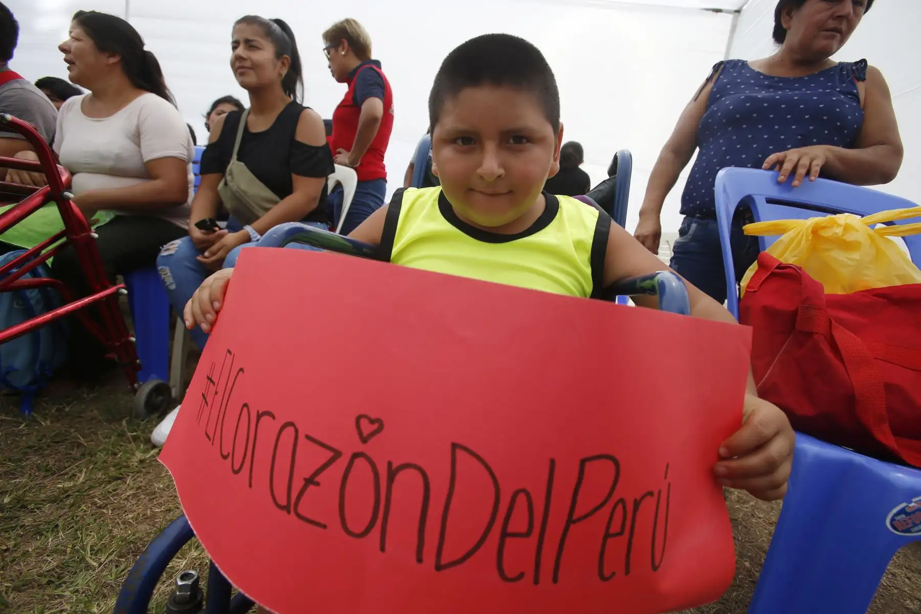 Niños de la Teletón participan en la clausura de programa de deporte adaptado "DeporTeletón 2019" en las instalaciones de la Clínica San juan de Dios. Foto: ANDINA/Nathalie Sayago