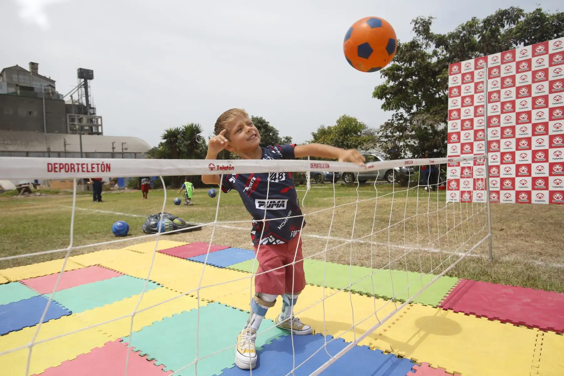 Niños de la Teletón participan en la clausura de programa de deporte adaptado "DeporTeletón 2019" en las instalaciones de la Clínica San juan de Dios. Foto: ANDINA/Nathalie Sayago