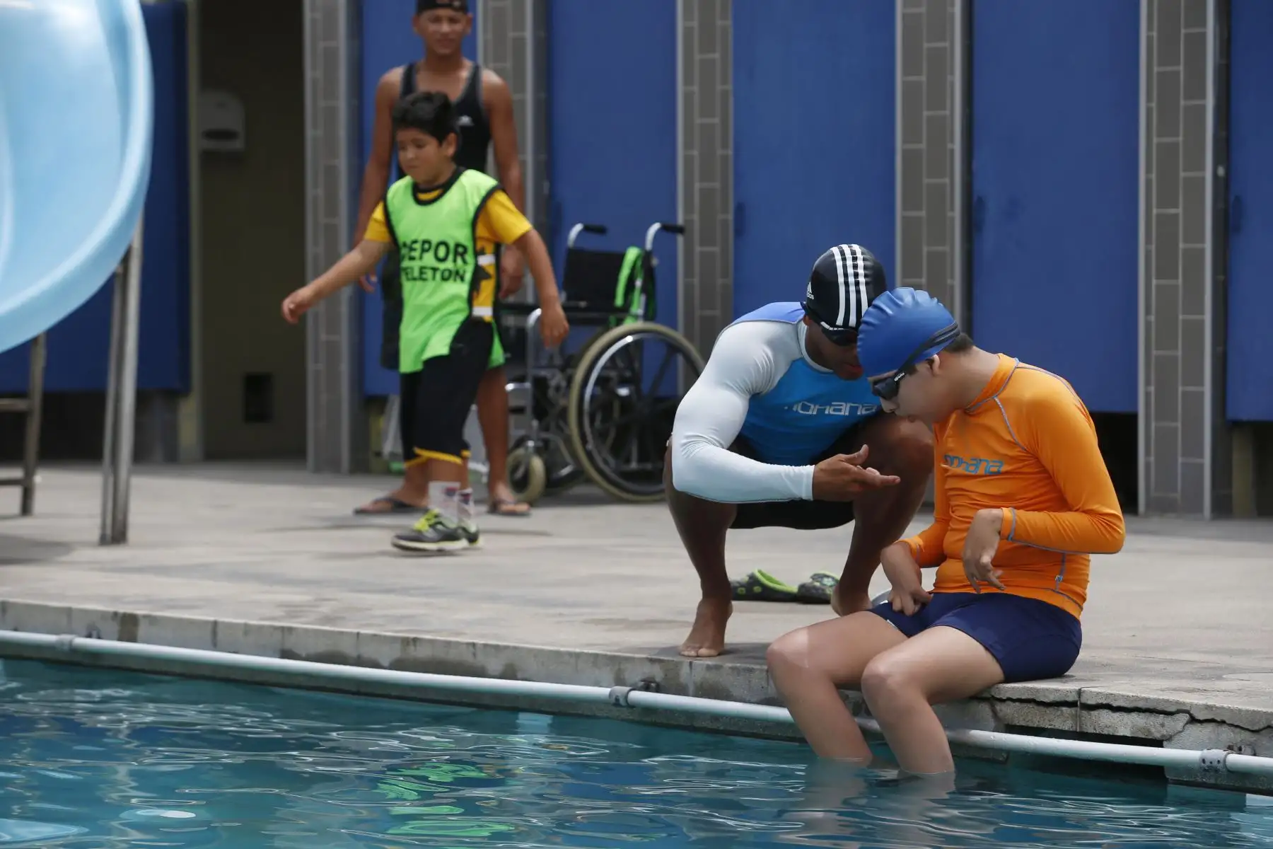 Niños de la Teletón participan en la clausura de programa de deporte adaptado "DeporTeletón 2019" en las instalaciones de la Clínica San juan de Dios. Foto: ANDINA/Nathalie Sayago