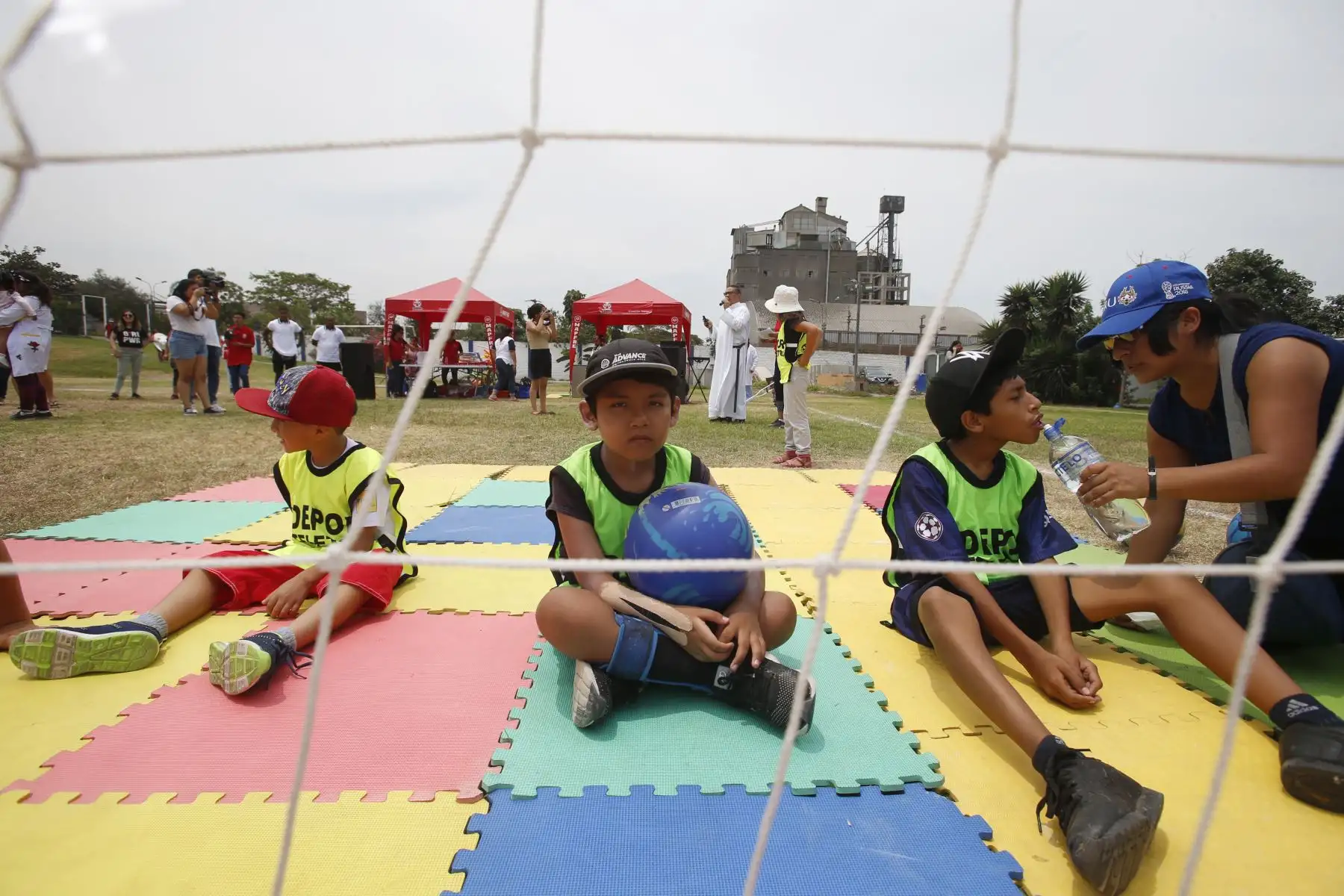 Niños de la Teletón participan en la clausura de programa de deporte adaptado "DeporTeletón 2019" en las instalaciones de la Clínica San juan de Dios. Foto: ANDINA/Nathalie Sayago