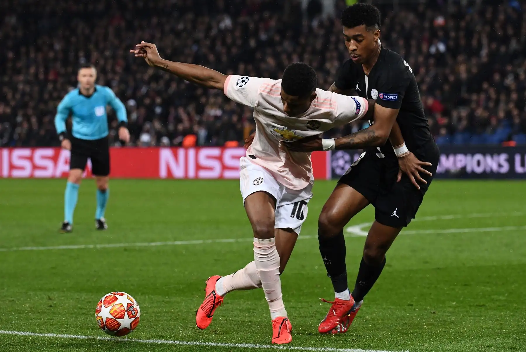 Manchester United vence 3 a 1 al PSG. Foto: AFP