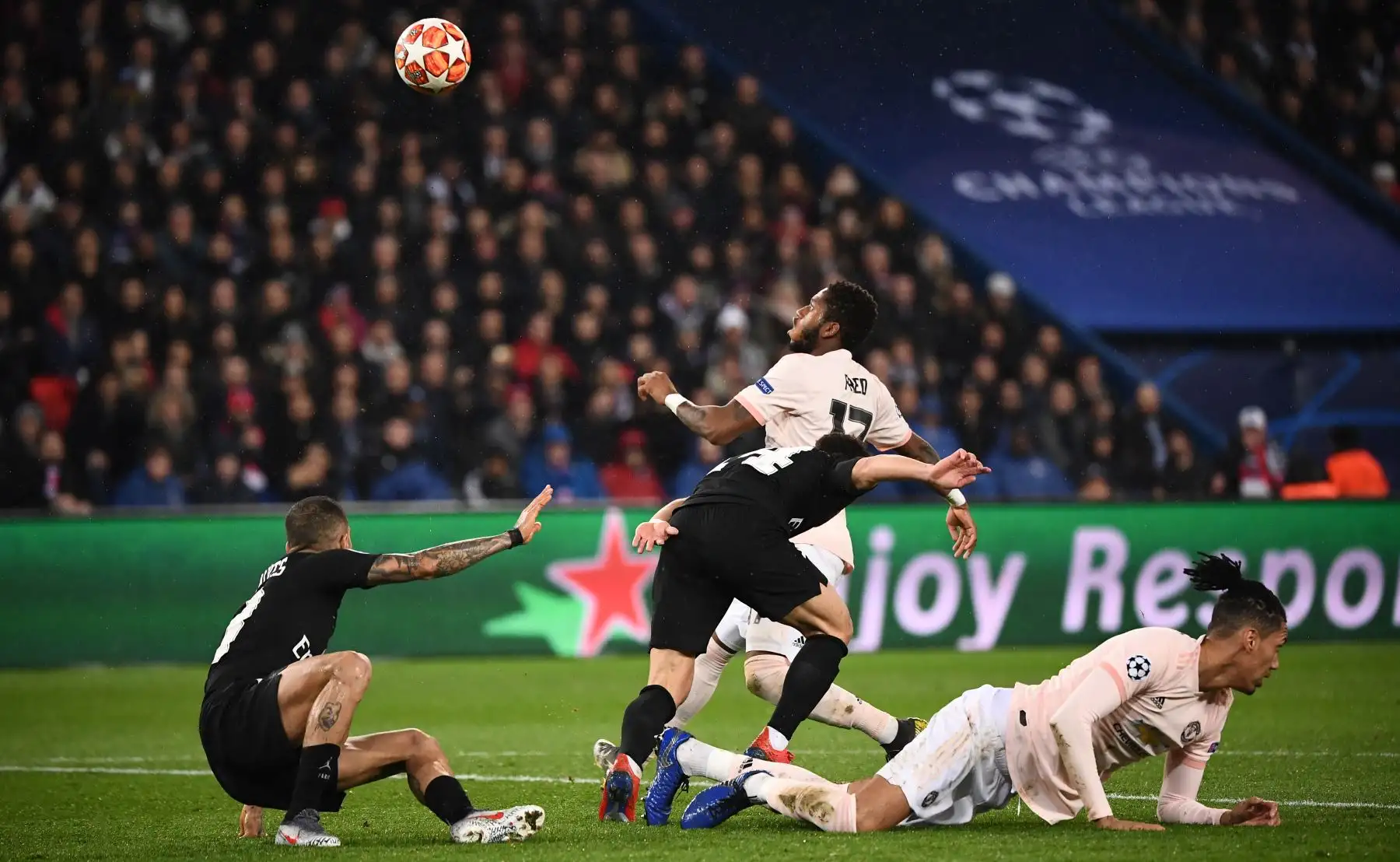 Manchester United vence 3 a 1 al PSG. Foto: AFP