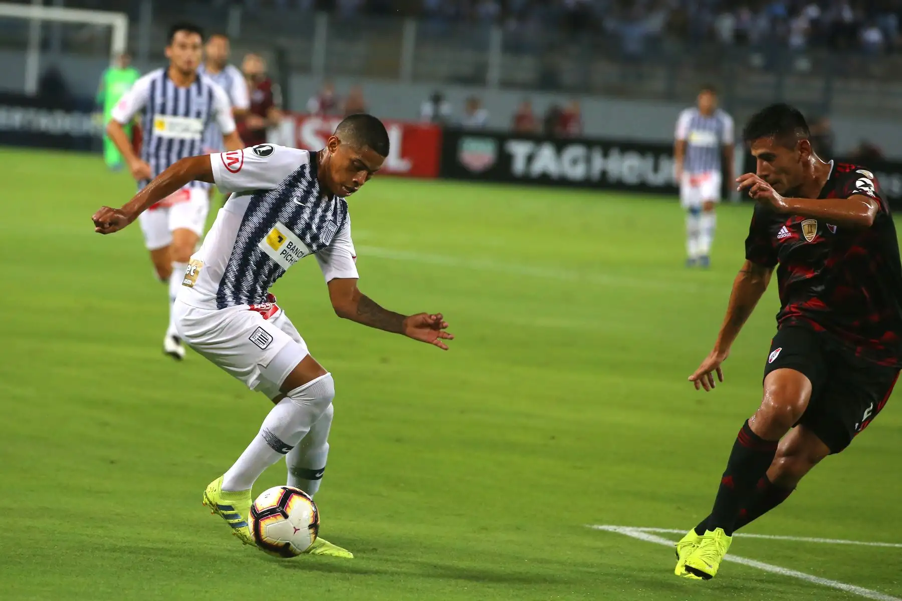 Alianza Lima empató 1-1 con River Plate en el Estadio Nacional primer partido de la fase de grupos A de Copa Libertadores. Foto: ANDINA/Vidal Tarqui