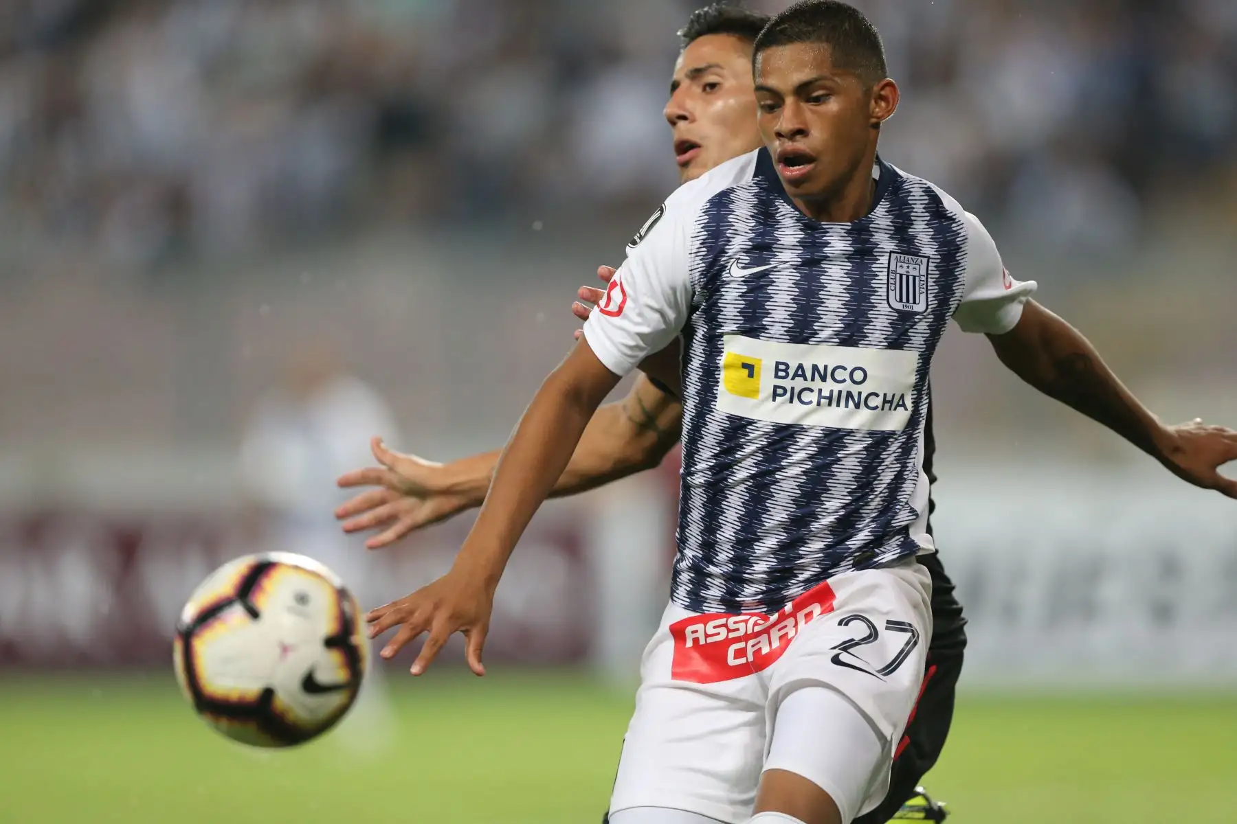 Alianza Lima igualó 1-1 a River Plate en el  primer partido de la fase de grupos de la Copa Libertadores. Foto: ANDINA/Jhony Laurente