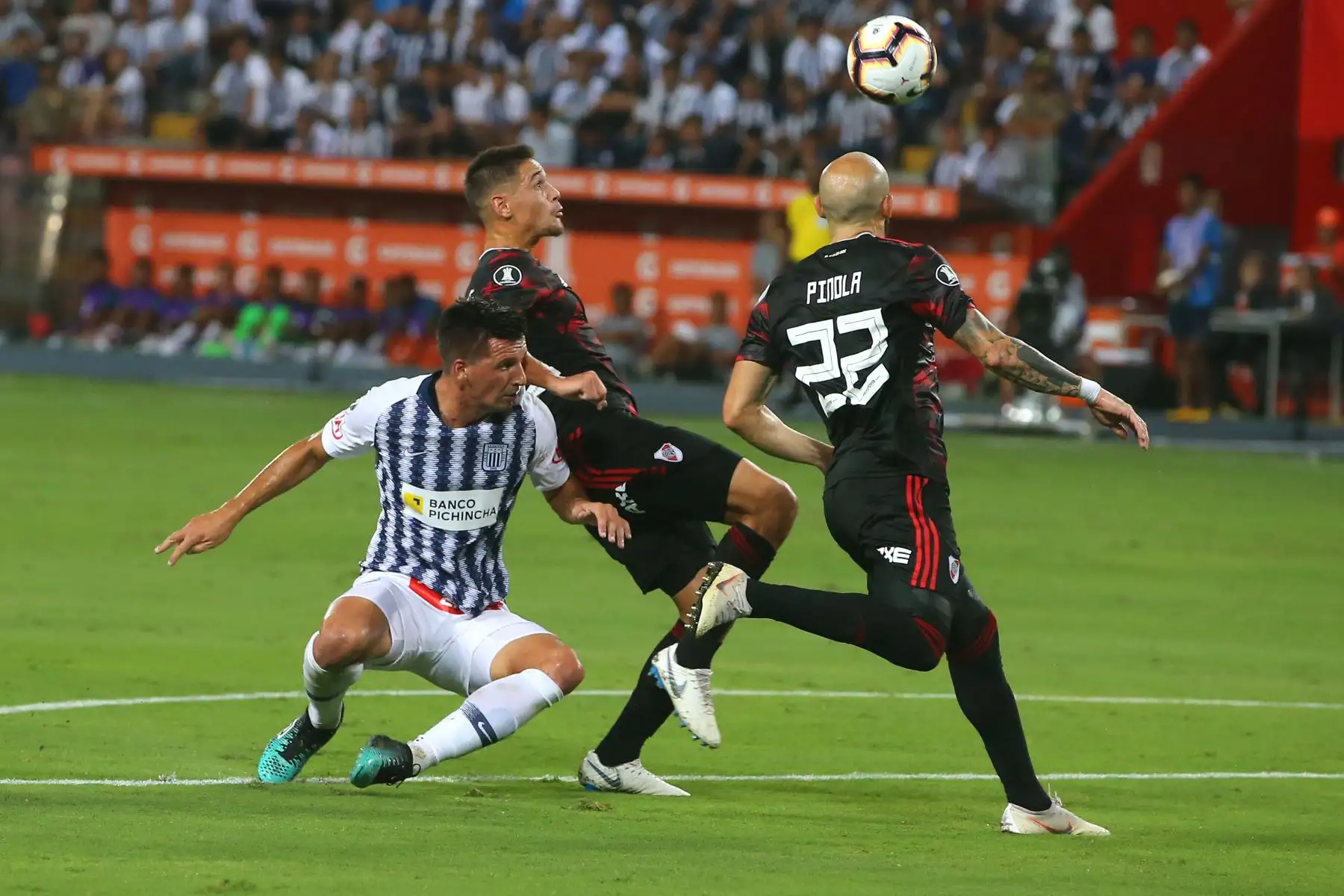 Alianza Lima empató 1-1 con River Plate en el Estadio Nacional primer partido de la fase de grupos A de Copa Libertadores. Foto: ANDINA/Vidal Tarqui